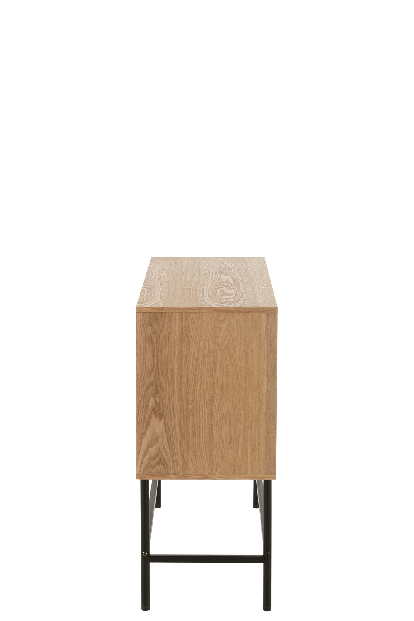 Dressoir Mdf/Metaal Natuur/Zwart Klein - J-LINE