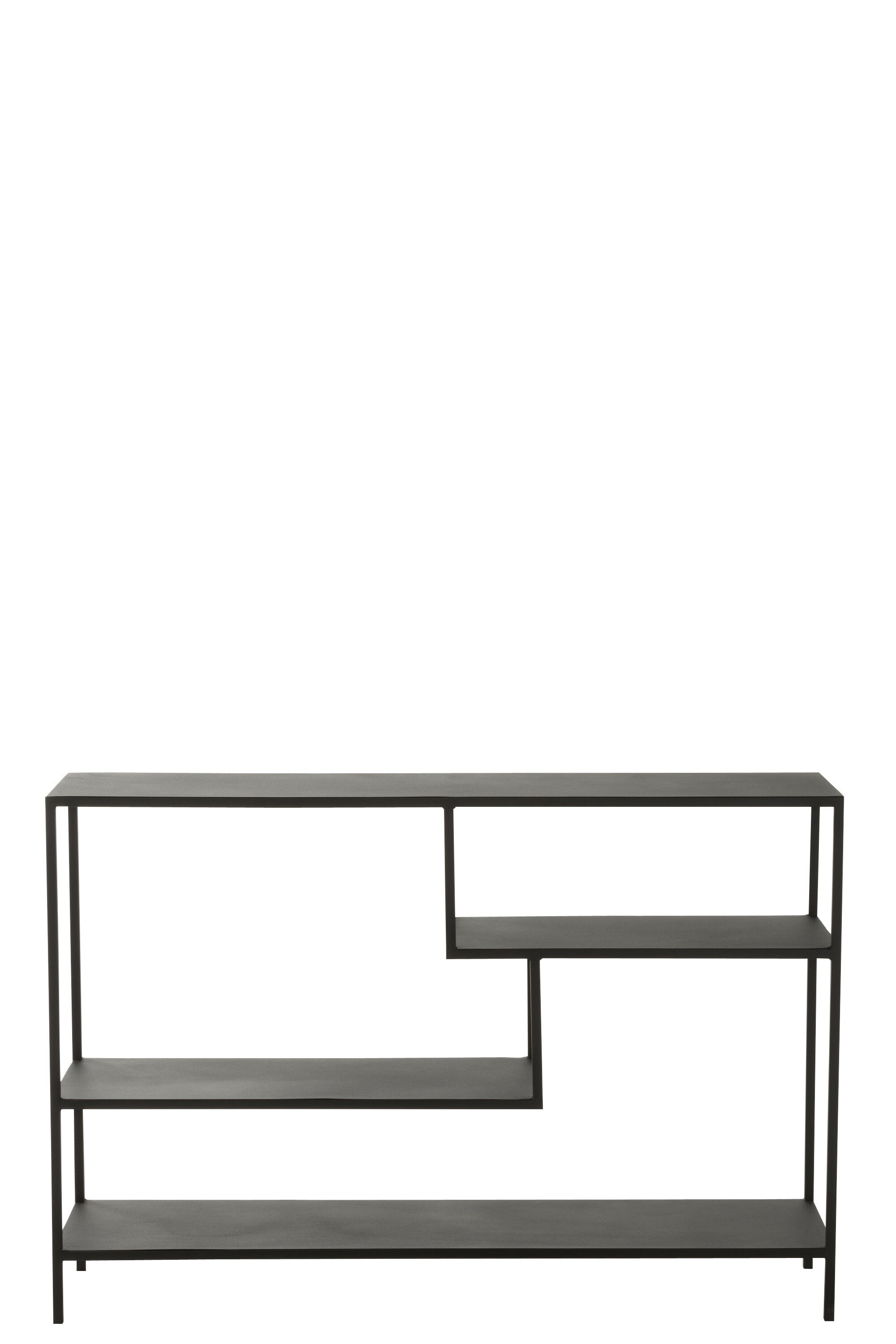 Étagère métallique noire J-LINE - EN RUPTURE DE STOCK