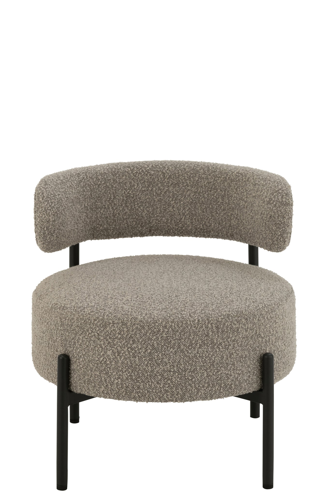 fauteuil club Bouclé Contreplaqué/Polyester - J-LINE