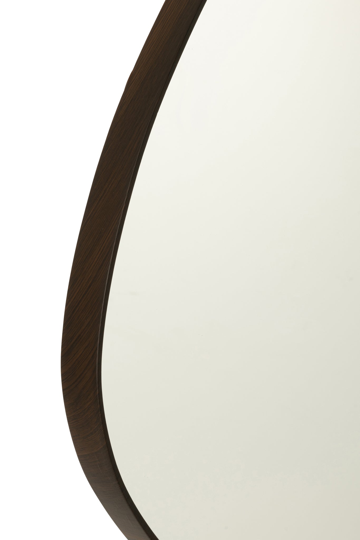 Miroir Abstrait MDF brun foncé L - J-LINE