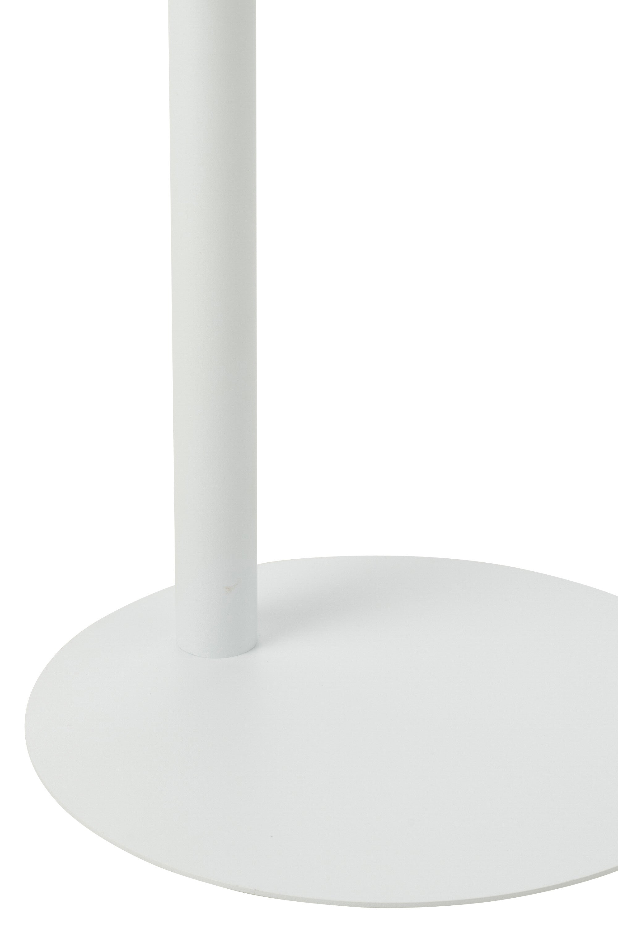Bijzettafel rond metaal wit - J-LINE