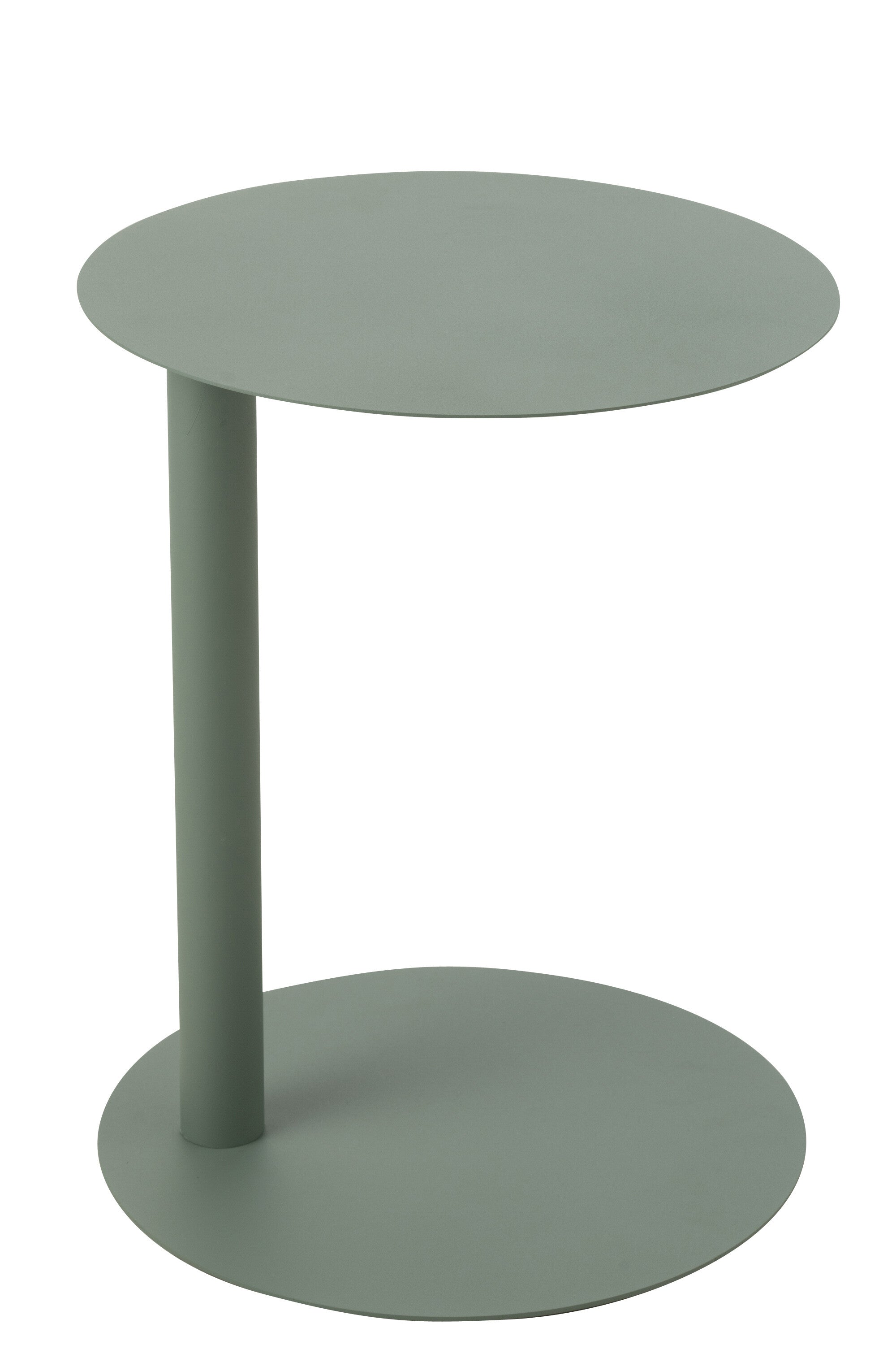 Bijzettafel rond metaal groen J-LINE