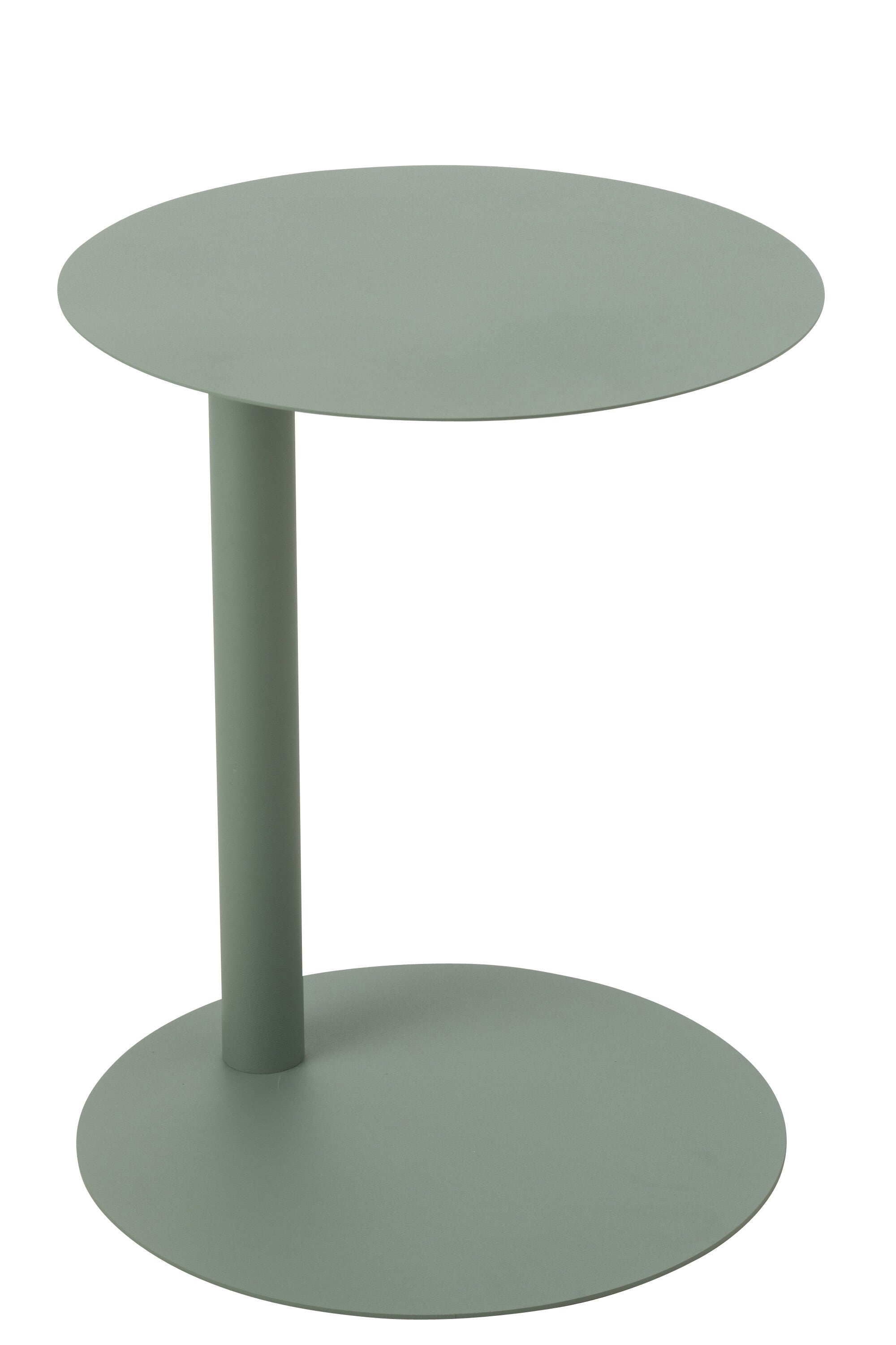 Bijzettafel rond metaal groen J-LINE