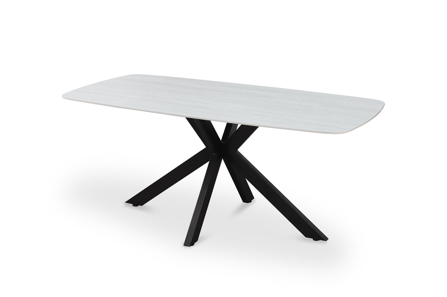 Eettafel 'Apollo' 180 cm Deens Ovaal Steen Barok Grijs - RS