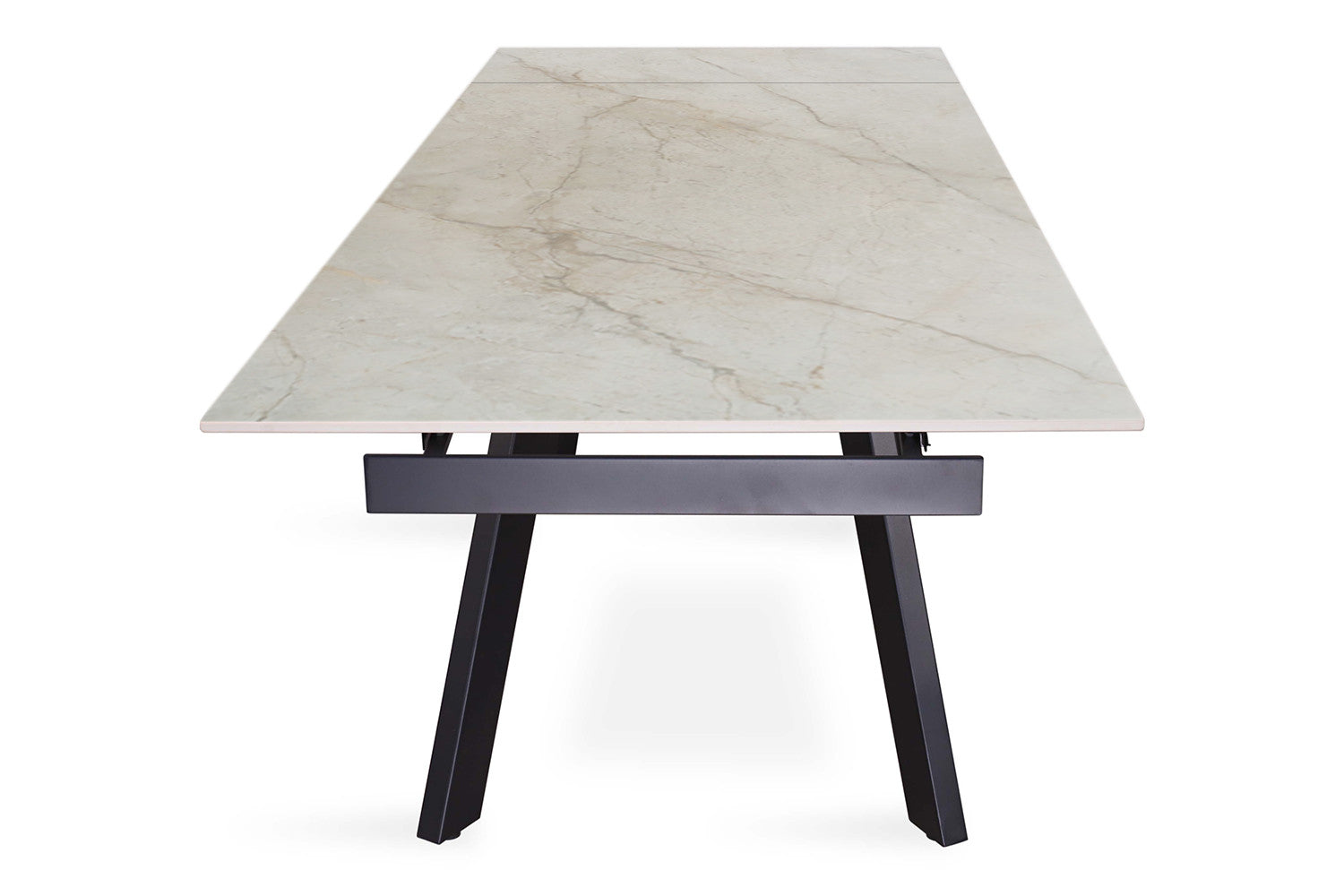 Uitschuifbare tafel 'Hera' 160-240 cm Rechthoekig Glanzend Shakespear Beige - RS