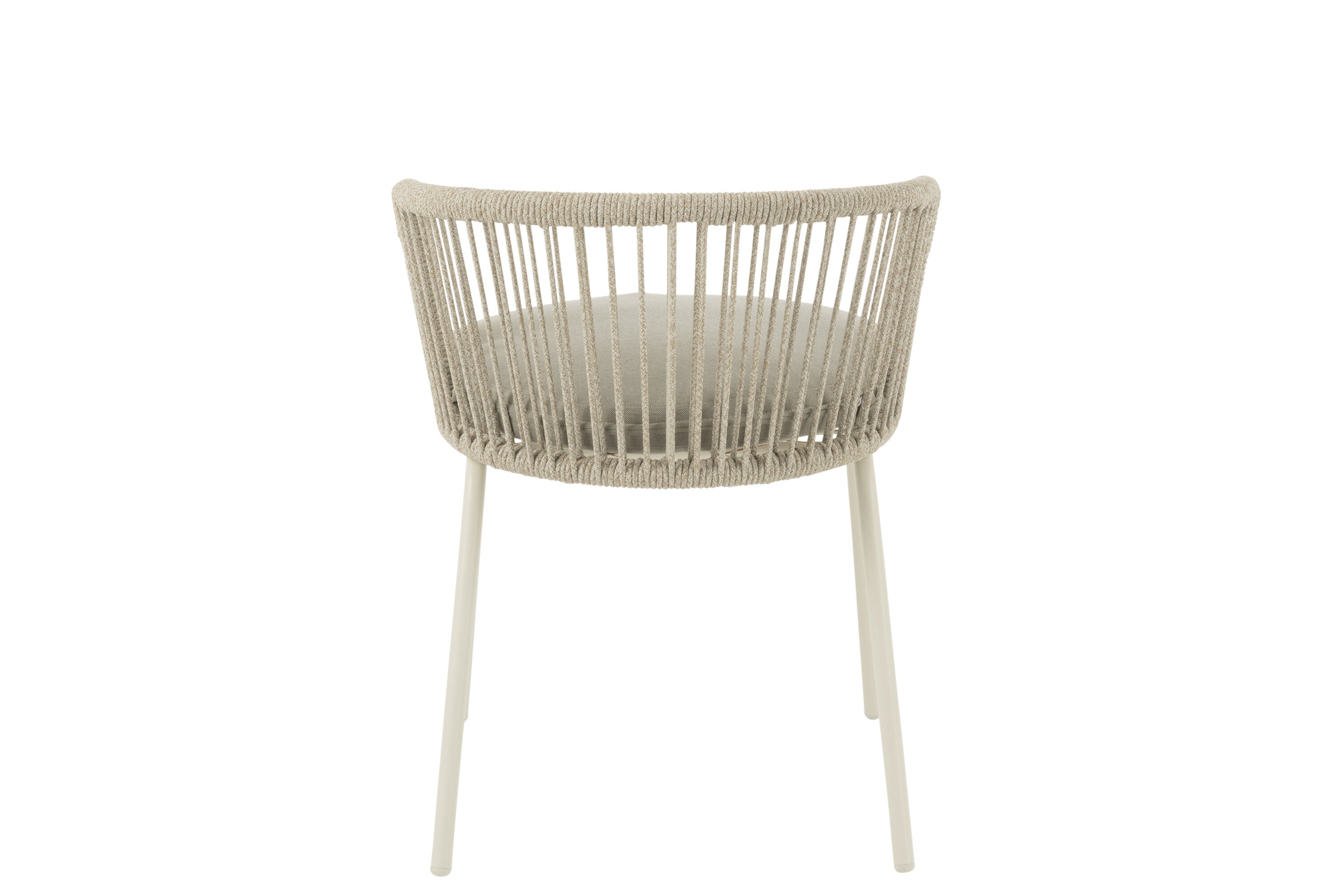 Chaise Toa Acier/Corde Grise - J-LINE