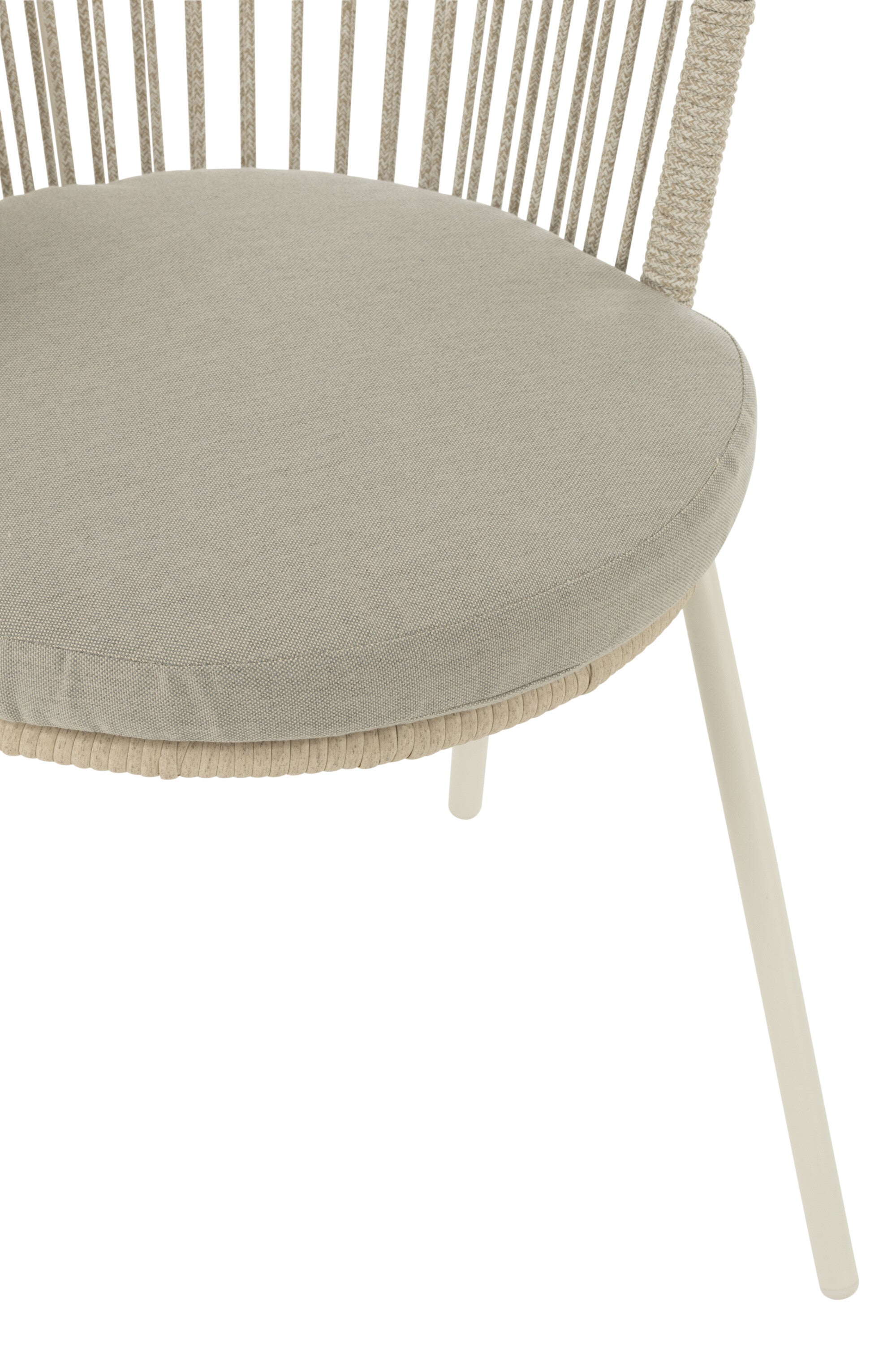 Chaise Toa Acier/Corde Grise - J-LINE