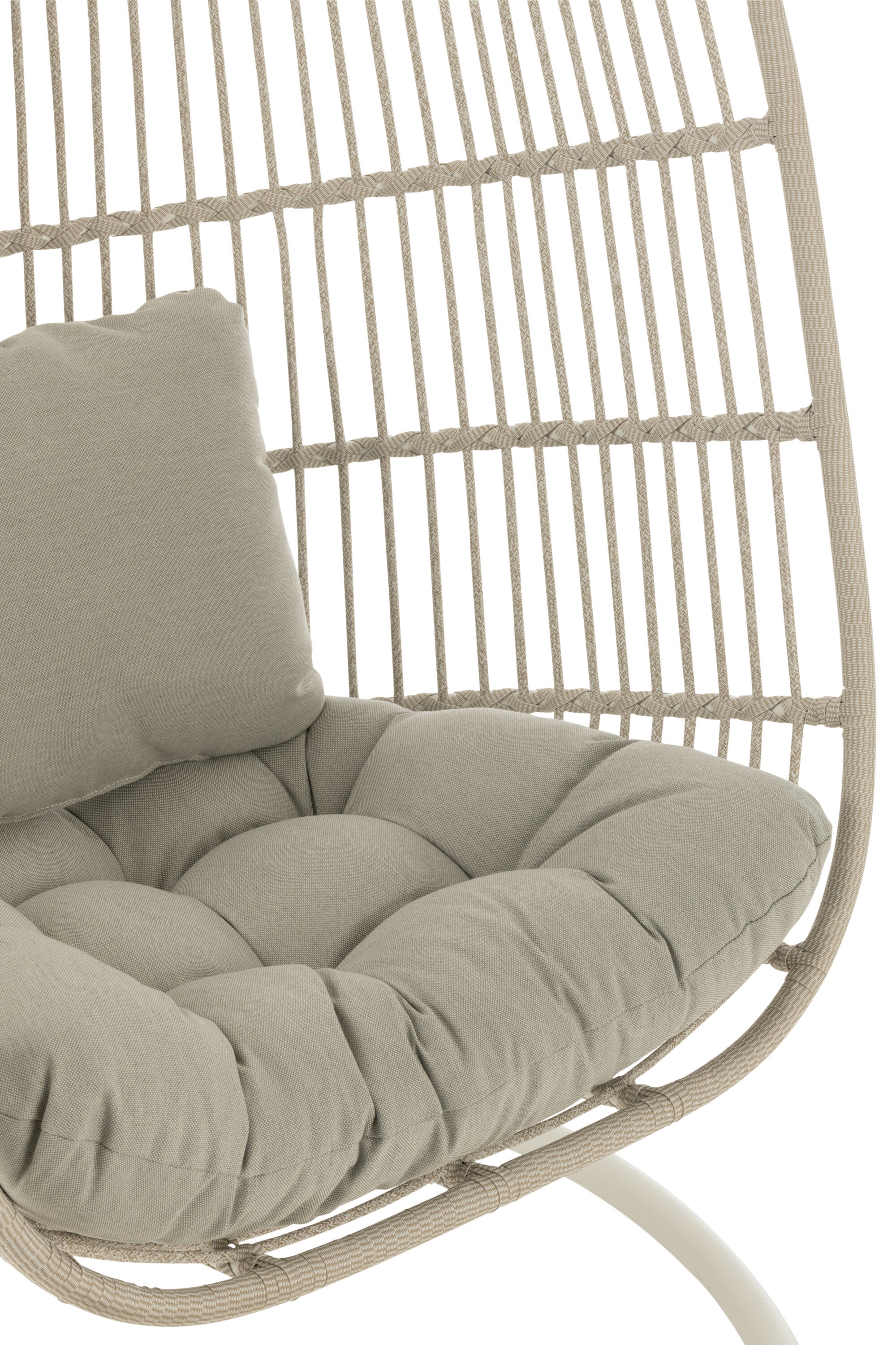 Hangstoel Egga Staal/Touw Grijs - J-LINE