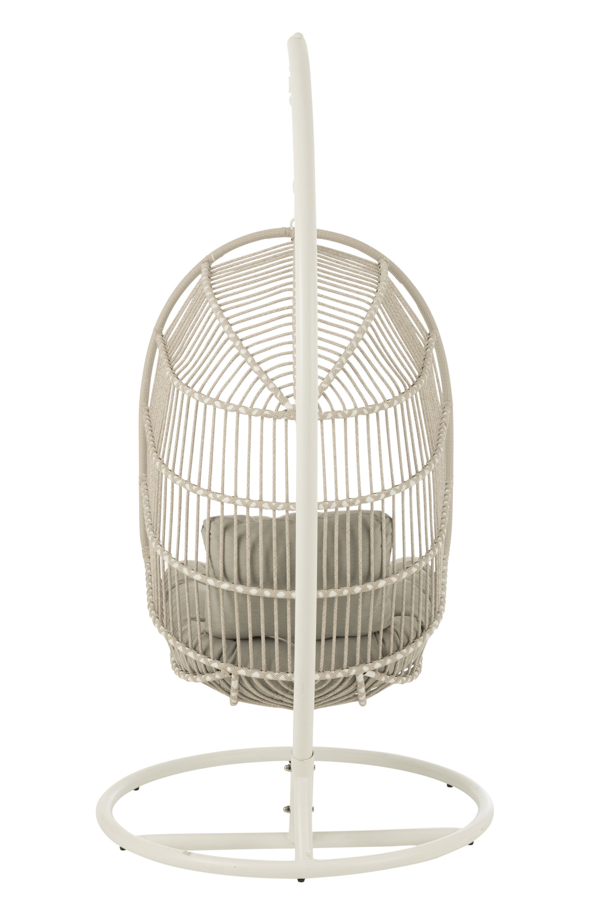 Hangstoel Egga Staal/Touw Grijs - J-LINE