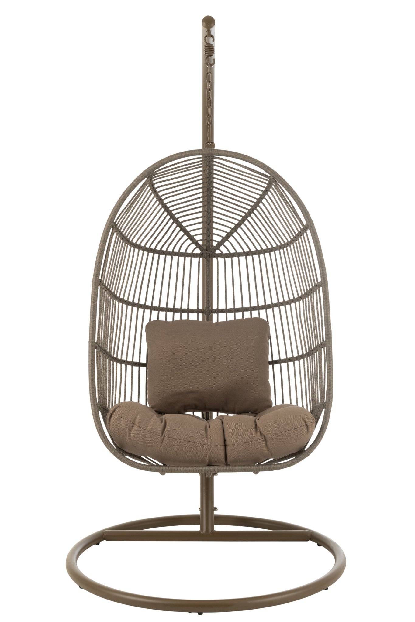 Hangstoel Egga Staal/Touw Bruin - J-LINE