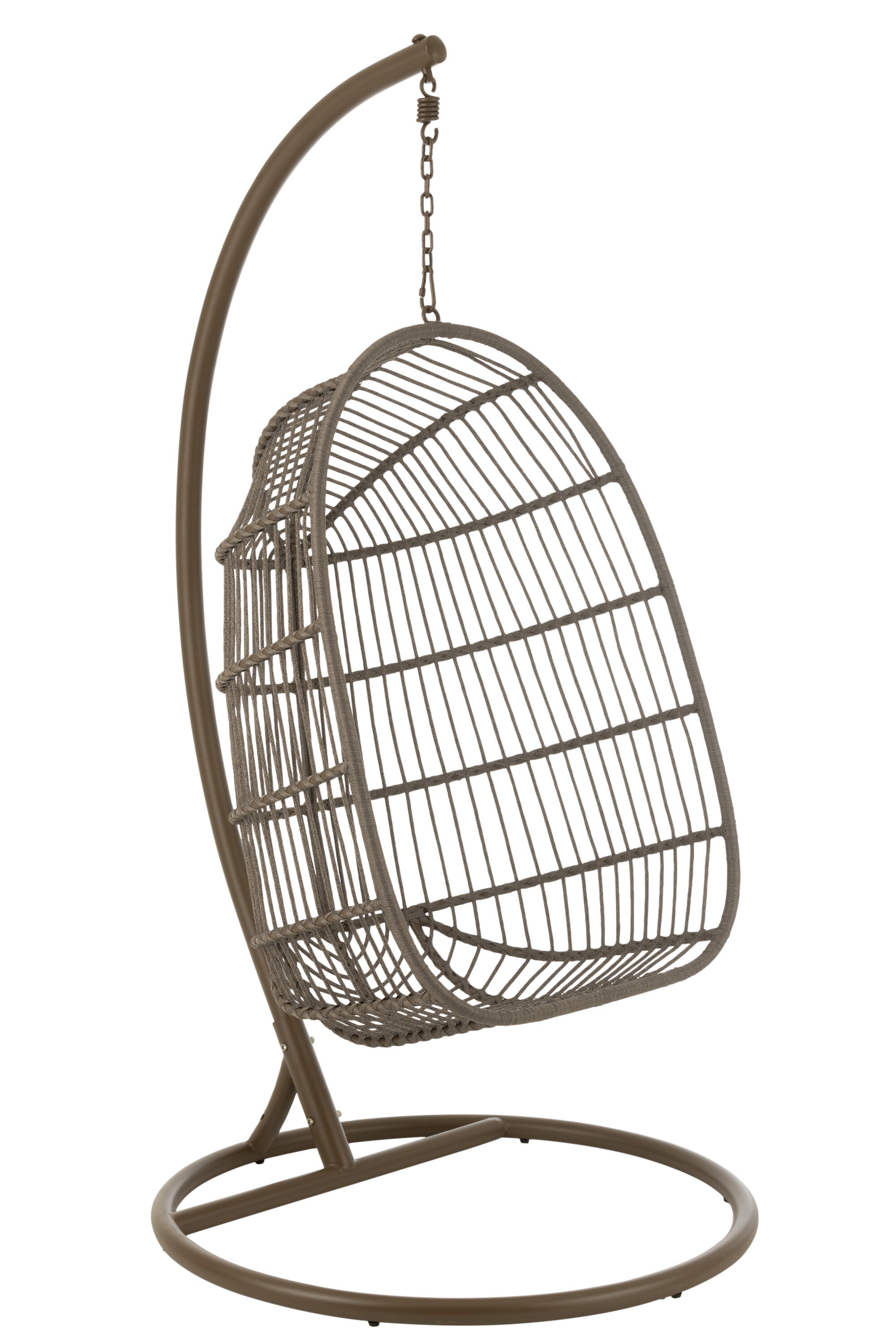 Hangstoel Egga Staal/Touw Bruin - J-LINE