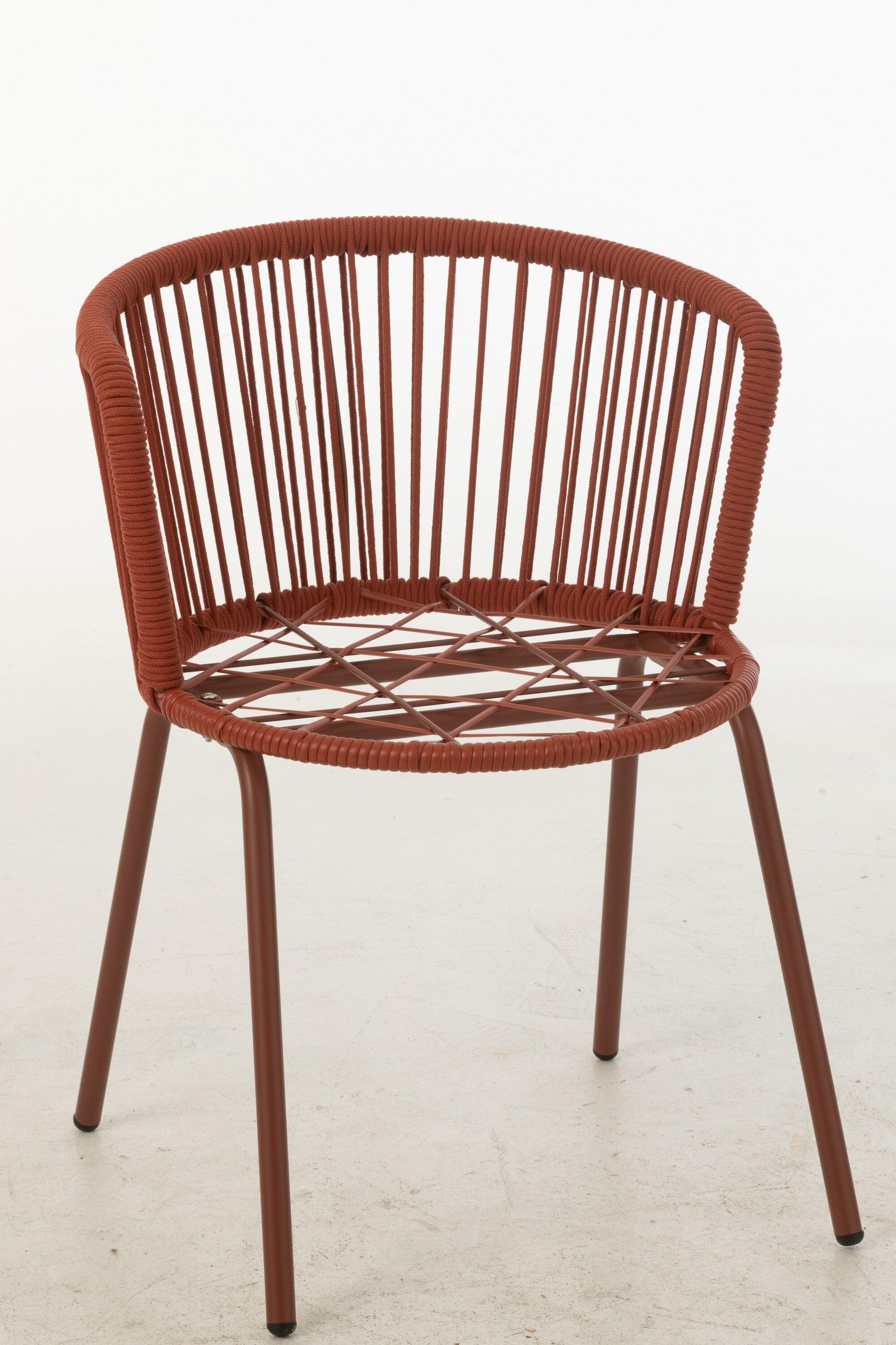 Chaise Toa Acier/Corde Rouge - J-LINE