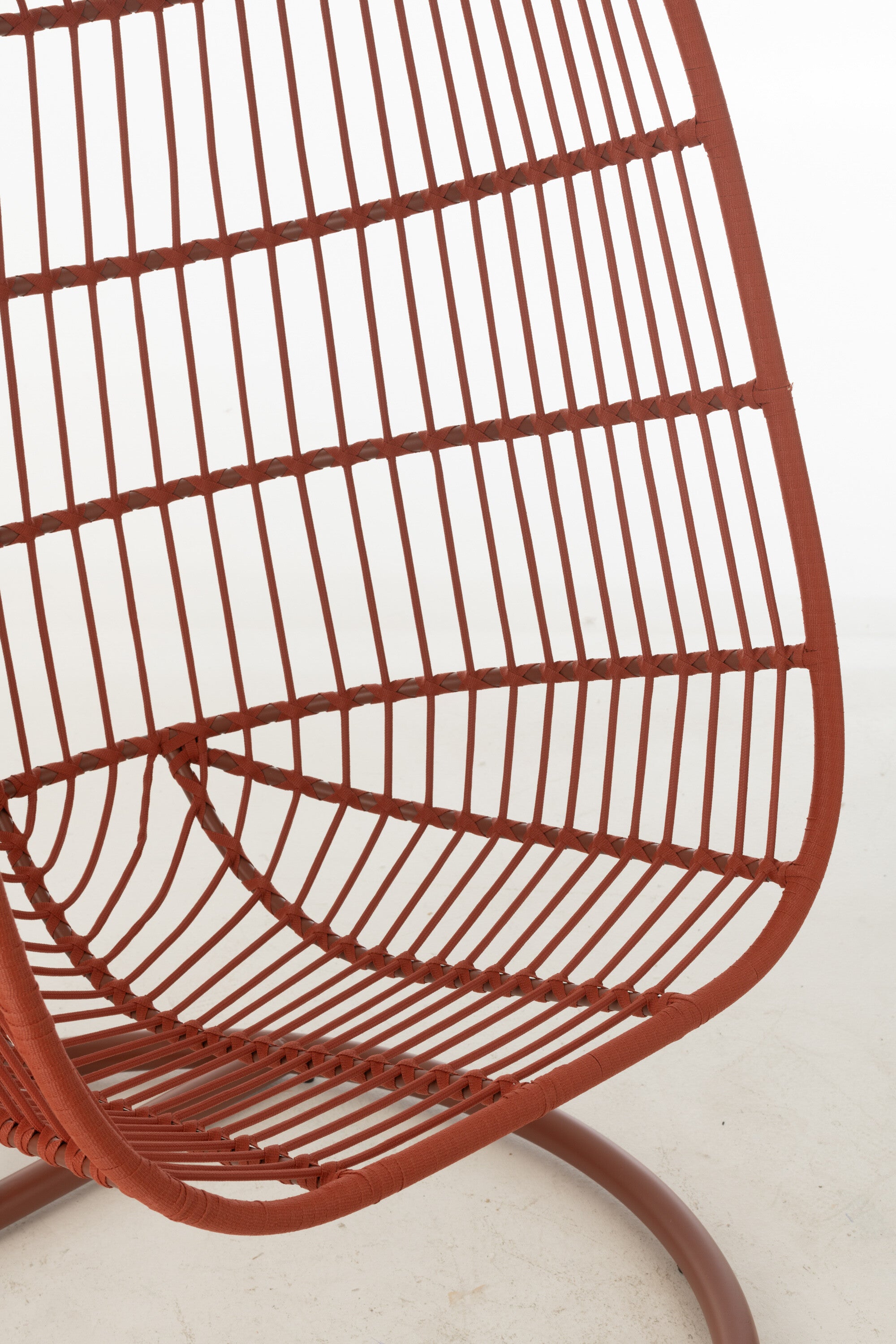 Hangstoel Egga Staal/Touw Rood - J-LINE