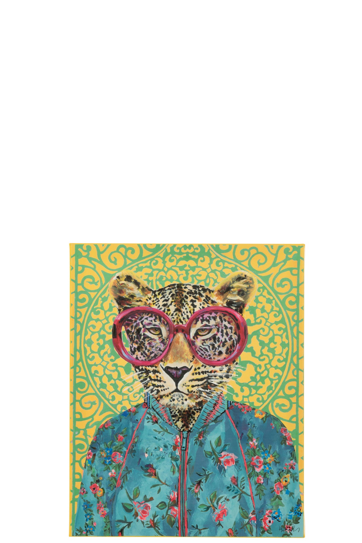 Wanddecoratie Tijger Popart Canvas - J-LINE