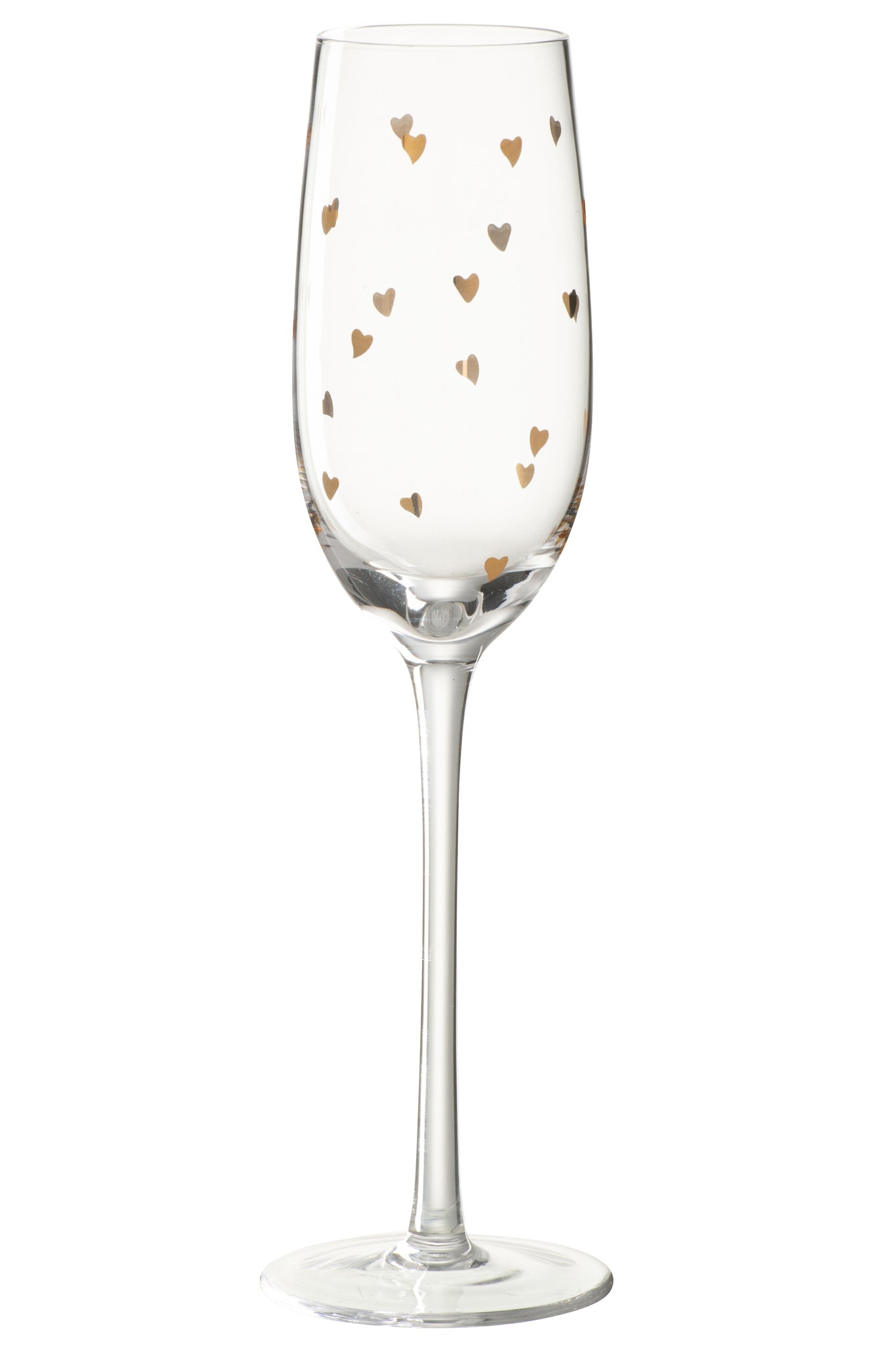 Champagneglas Transparant/Goud - J-LINE