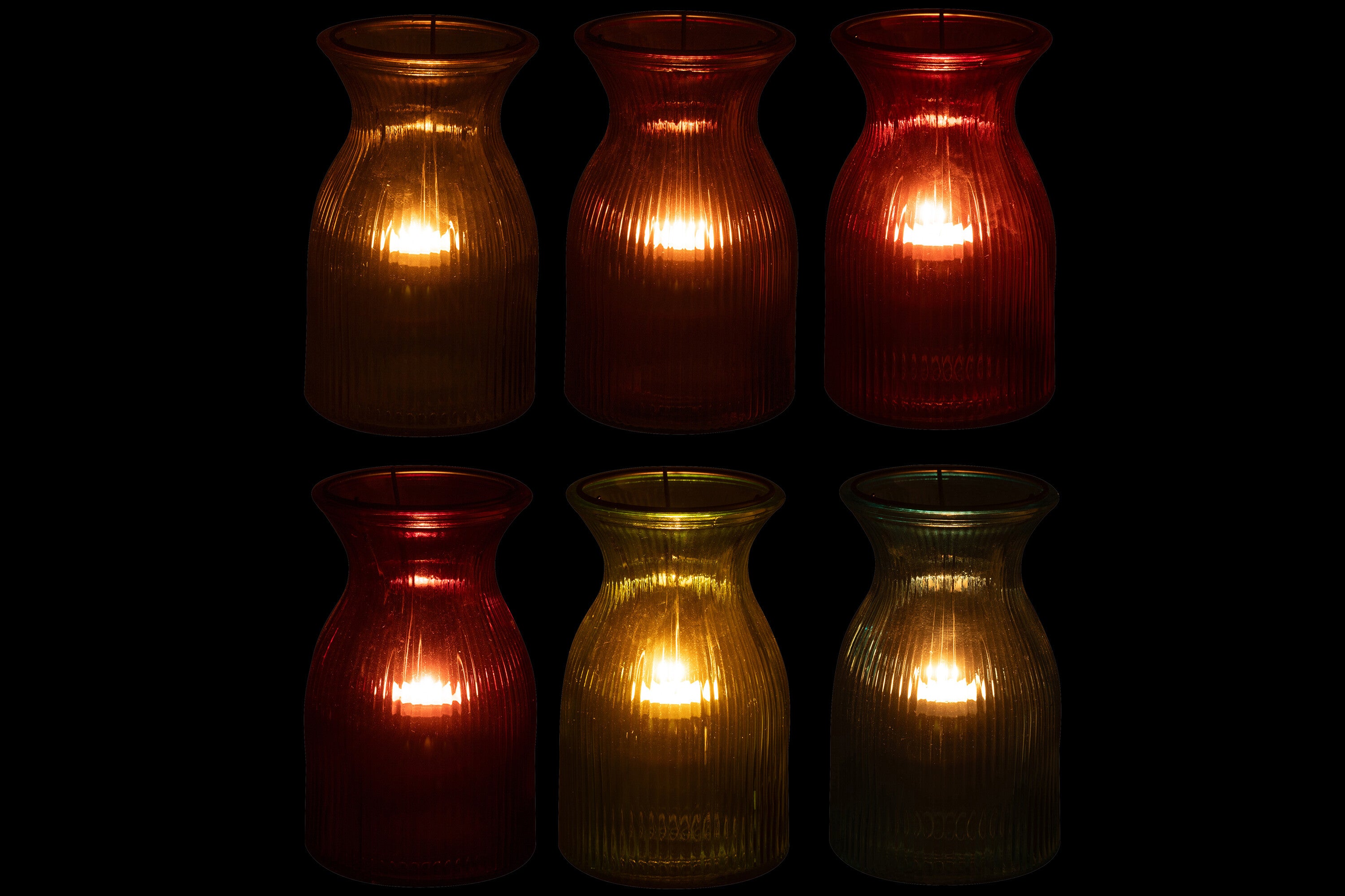 Theelichthouder Popa Glas Mix S/6 - J-LINE