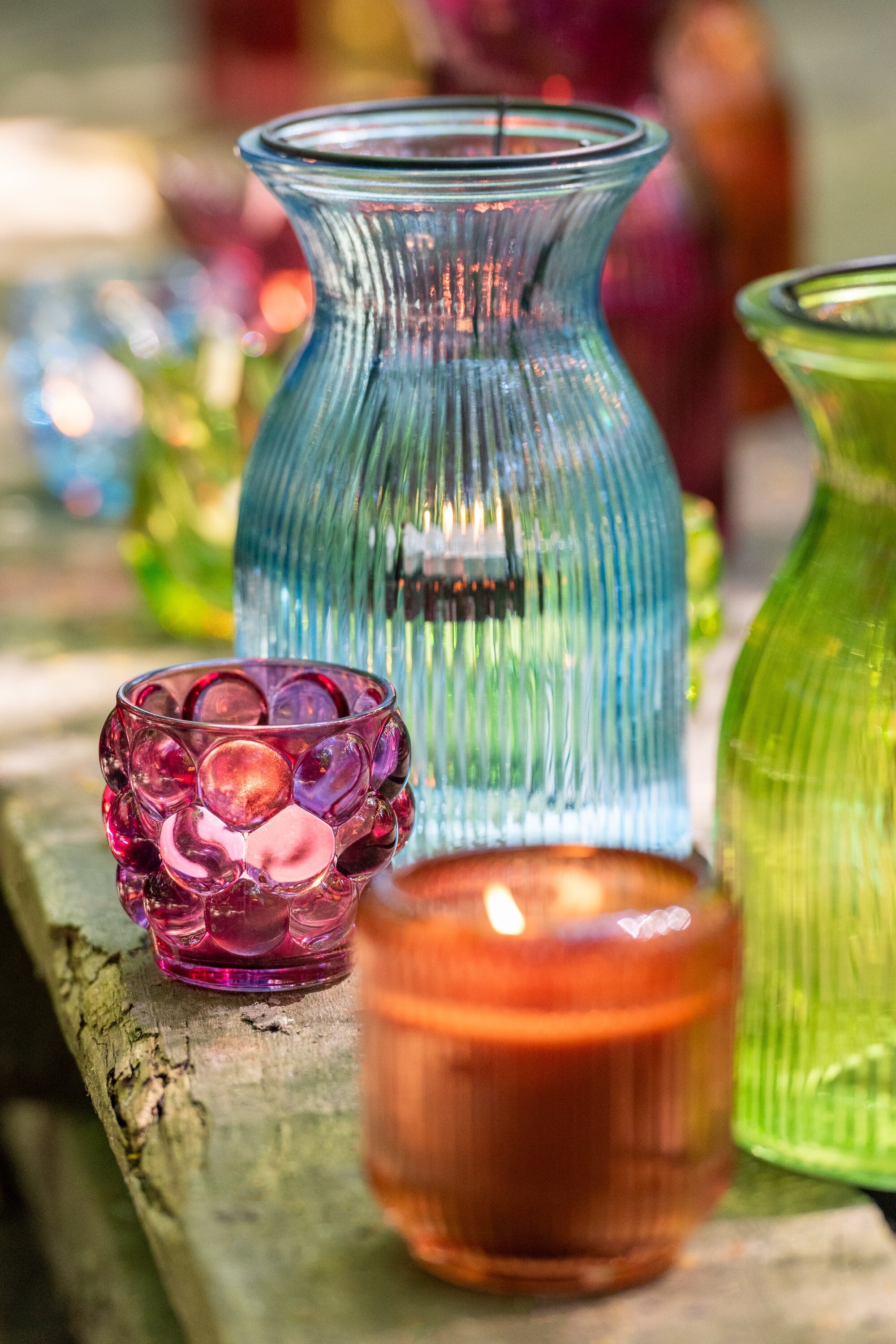 Theelichthouder Popa Glas Mix S/6 - J-LINE