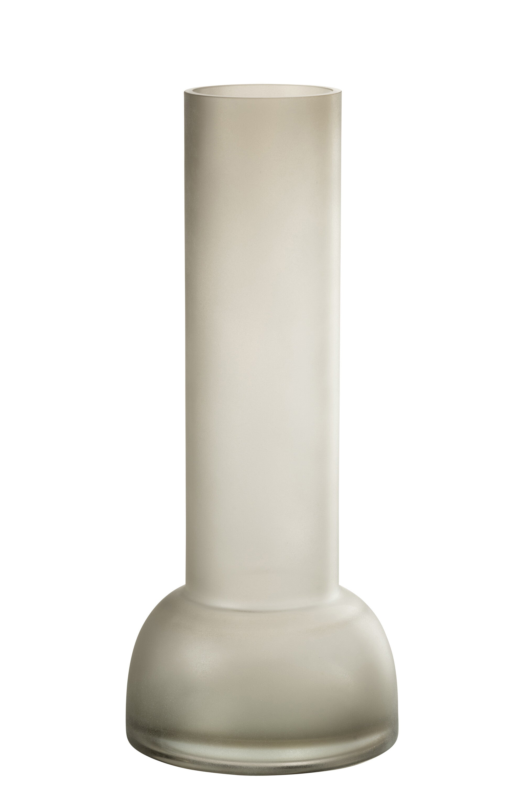 Vaas/Kaarsenhouder Yara Glas Greige L - J-LINE