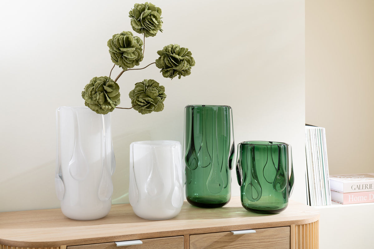 Vaas Druppelglas Groen L - J-LINE
