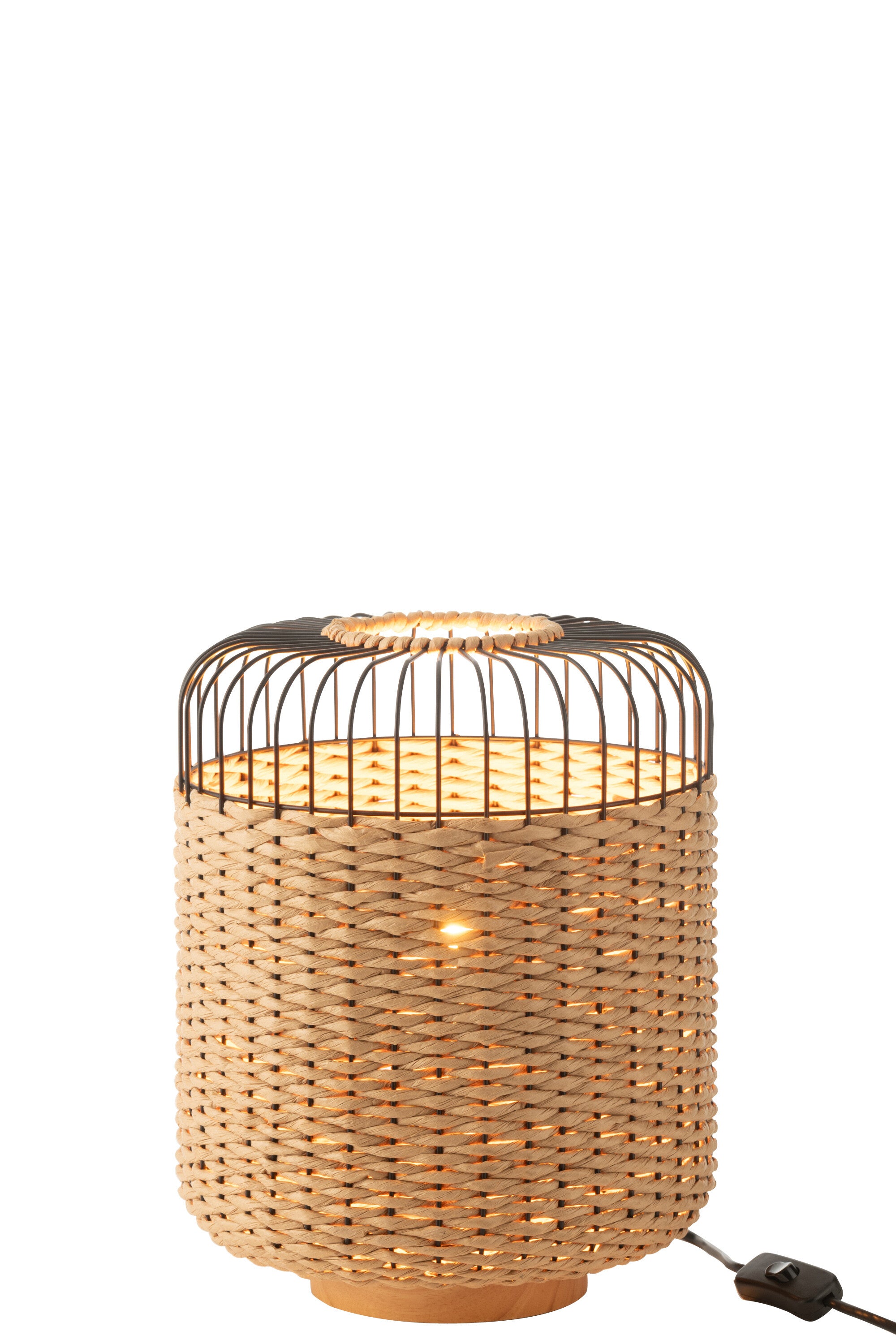 Lampe de table en métal naturel - J-LINE