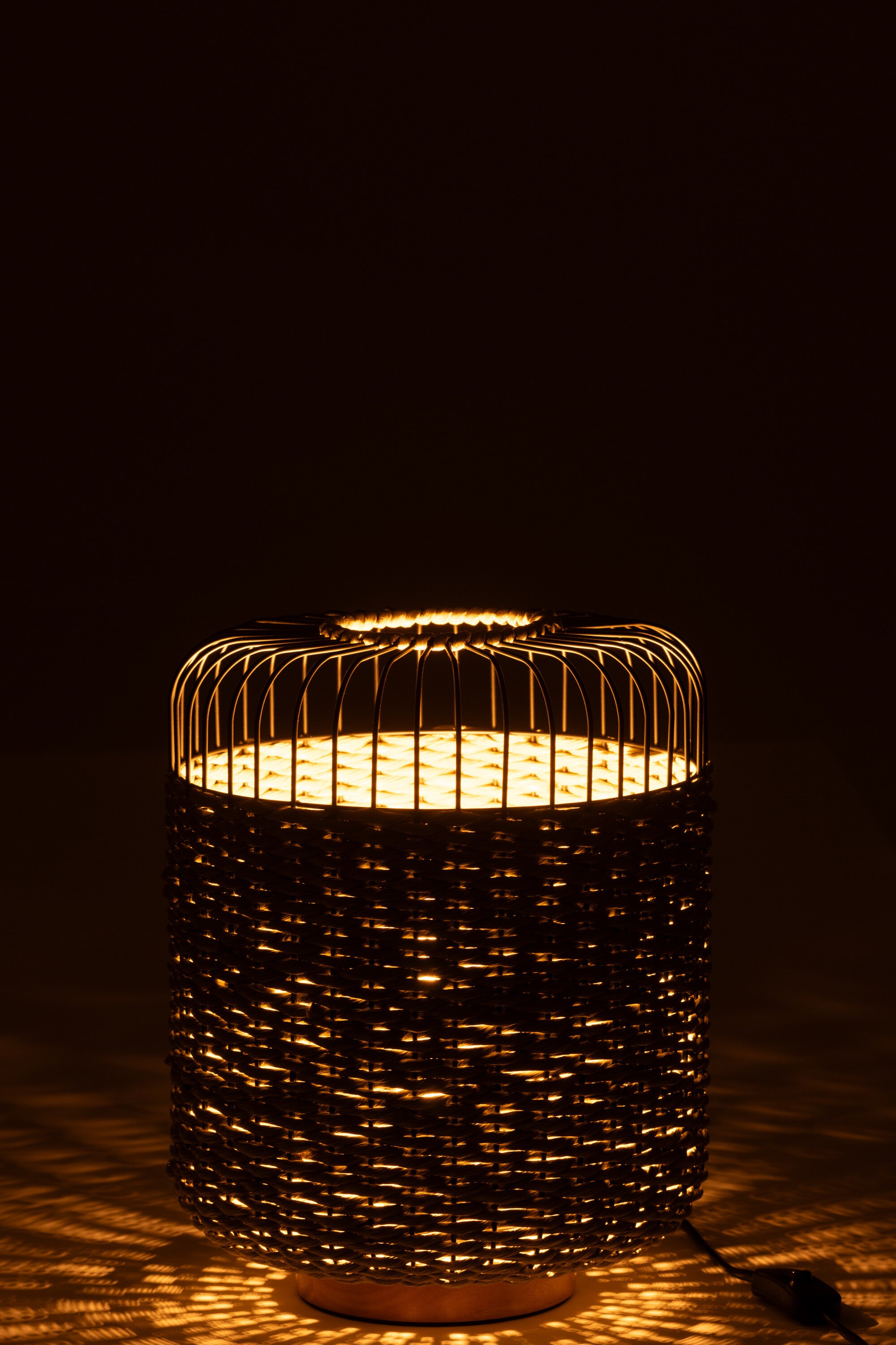 Lampe de table en métal vert - J-LINE