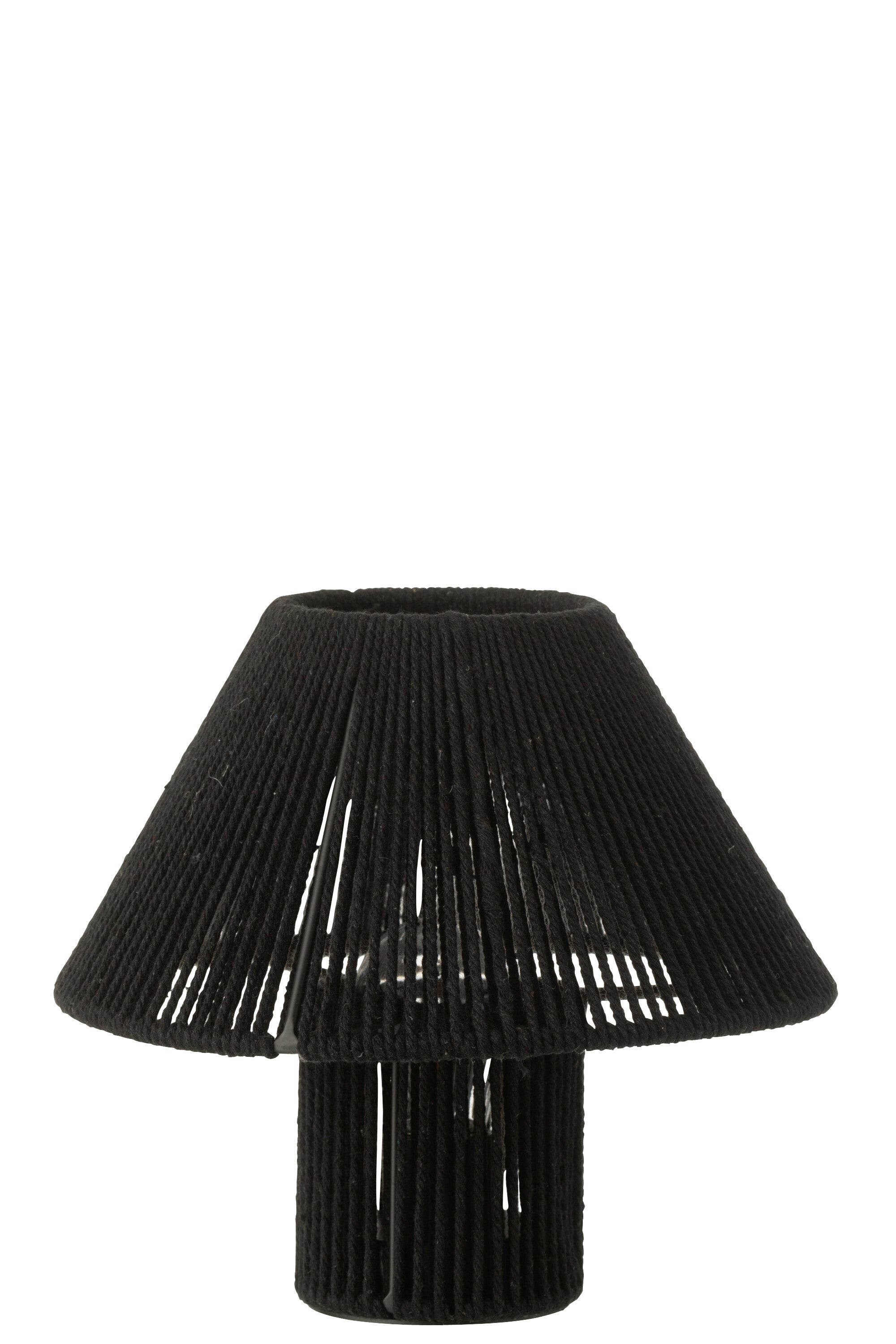 Lampe de table LED Métal/Coton Noir - J-LINE