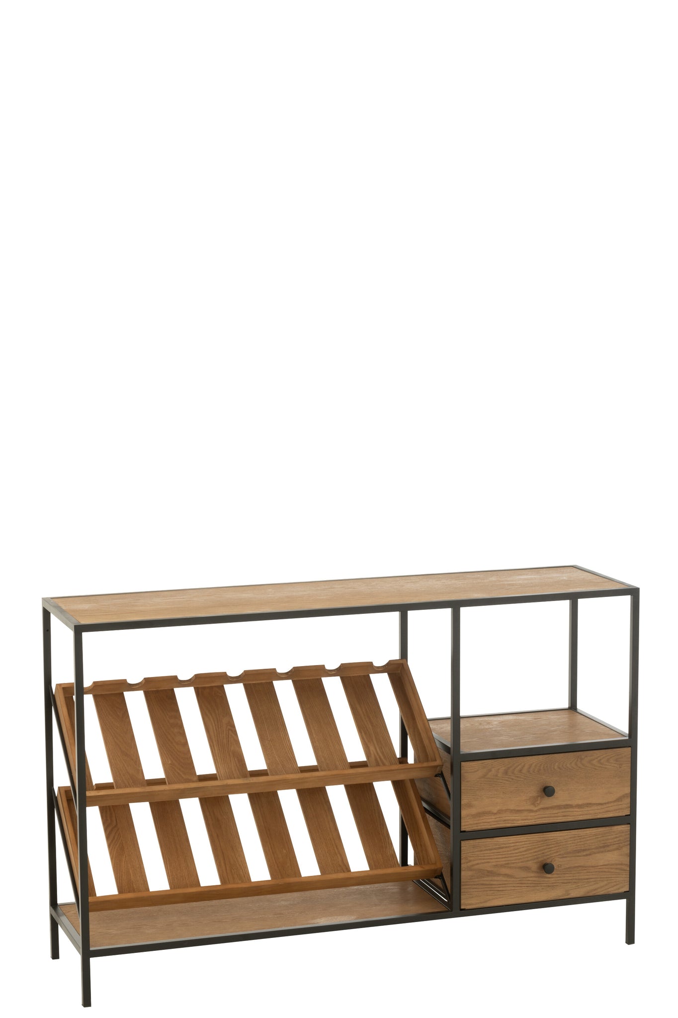 Barkast Natuur/Zwart Klein - J-LINE