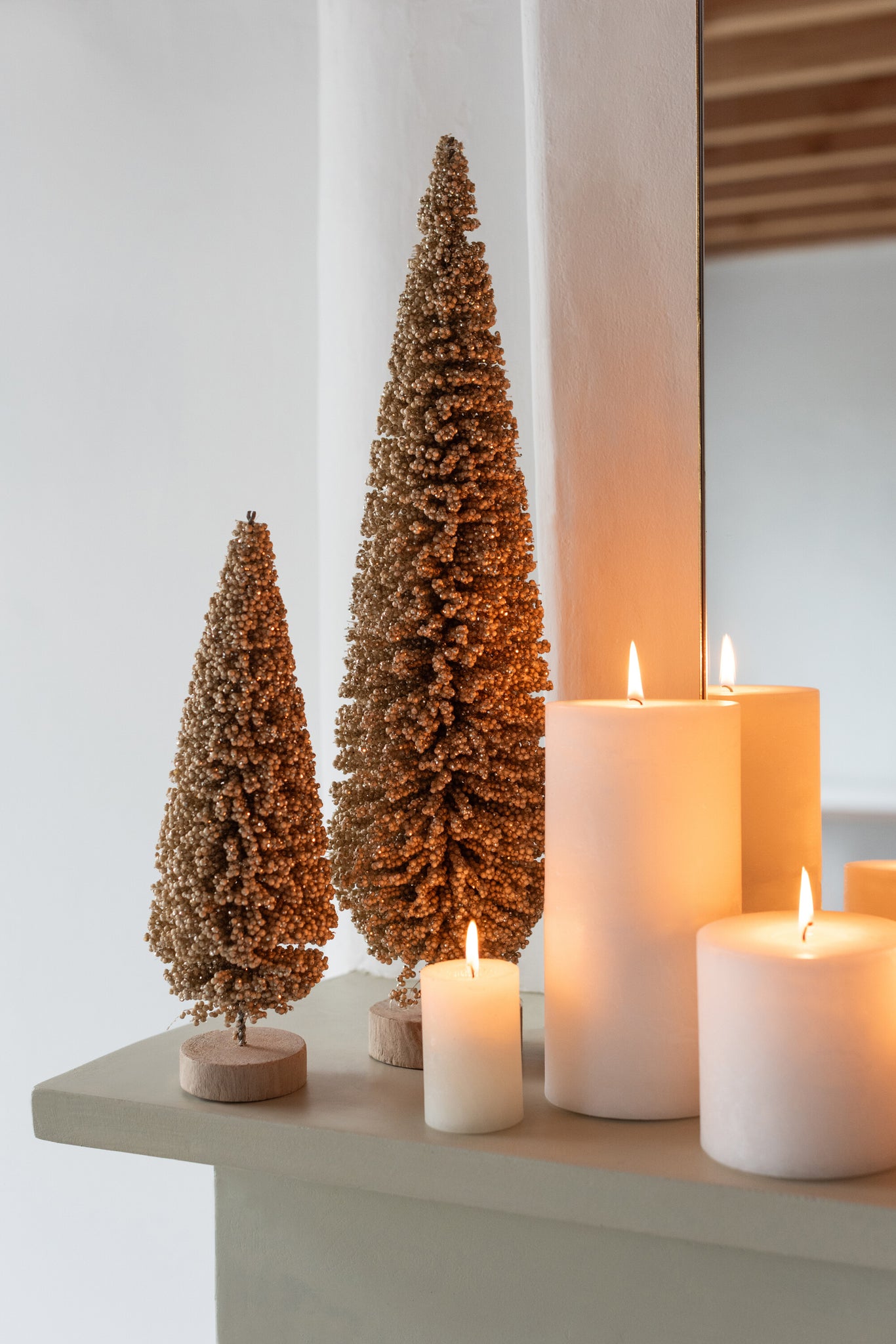 Kerstboom Champagnegoud Groot- J-LINE