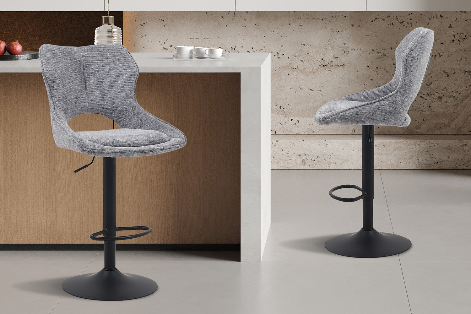 Barkruk 'Mori' donkergrijs - RS