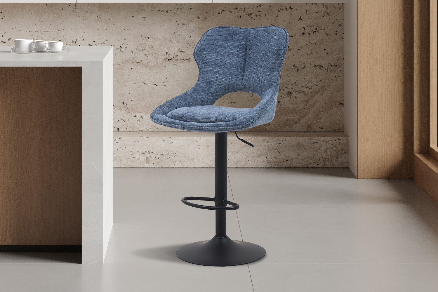 Barkruk 'Mori' blauw - RS