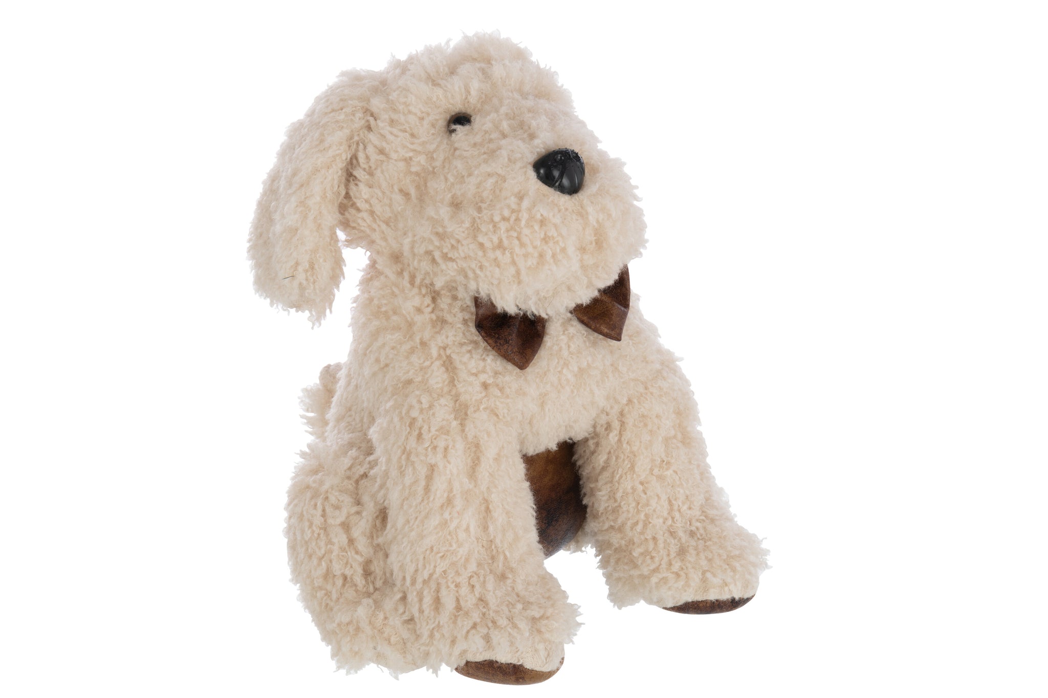 Deurstopper Hond Polyester Licht Beige - J-LINE