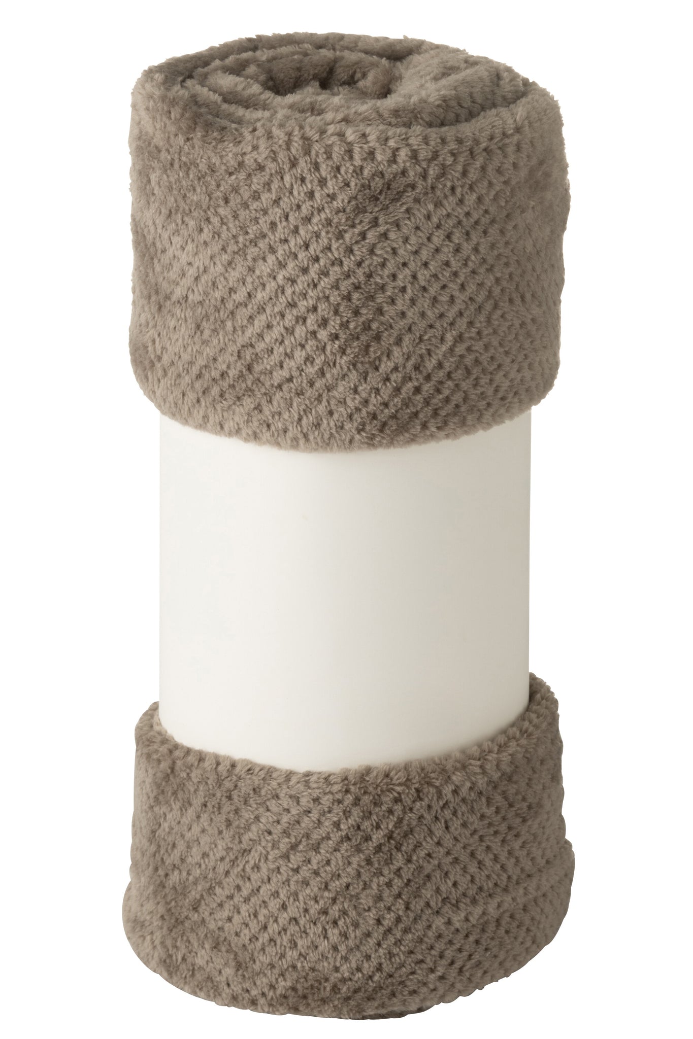 Dekentje Knuffel Polyester Donkergrijs - J-LINE