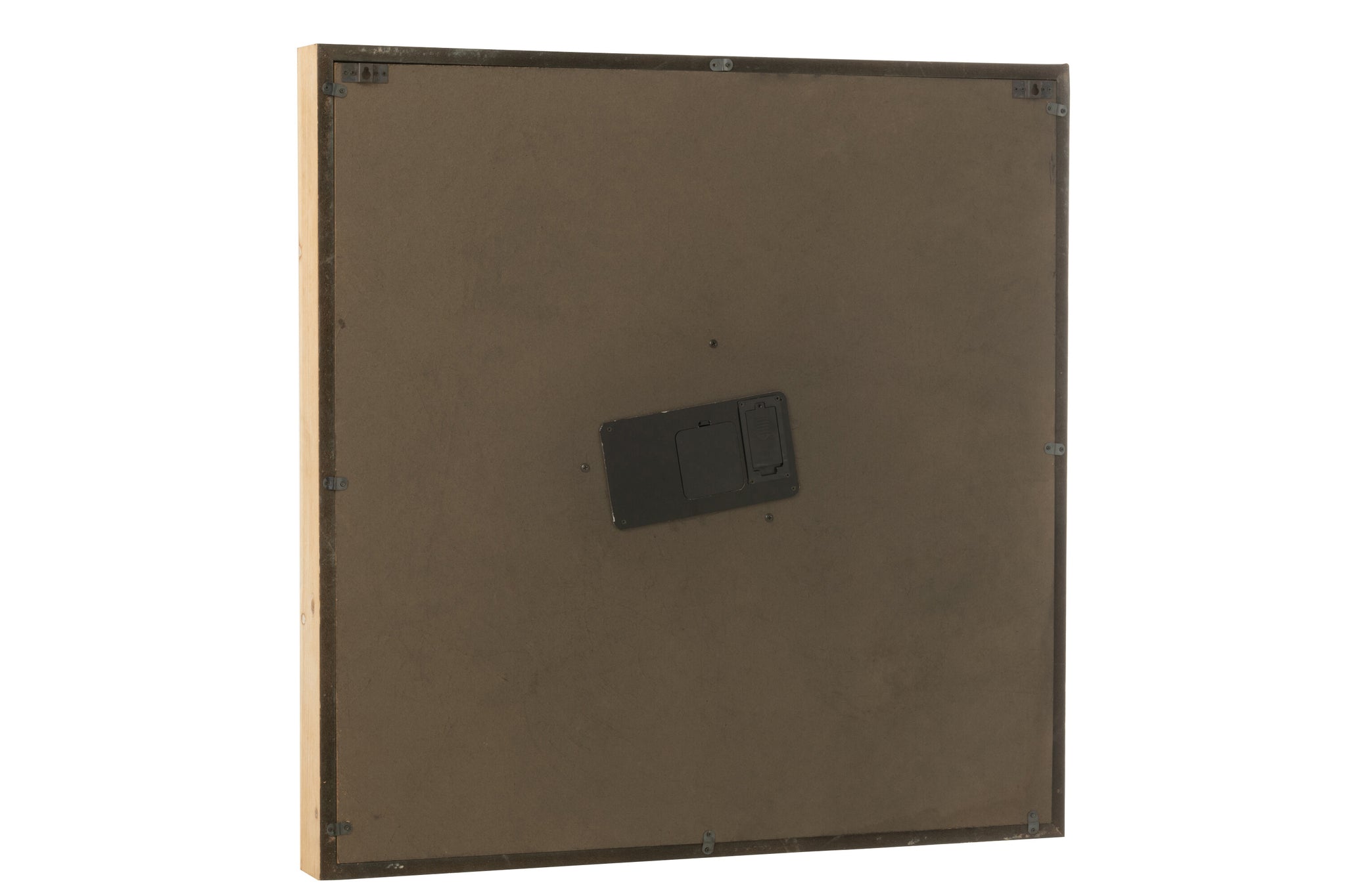 Wandklok Vierkant Mdf Natuurlijk L - J-Line