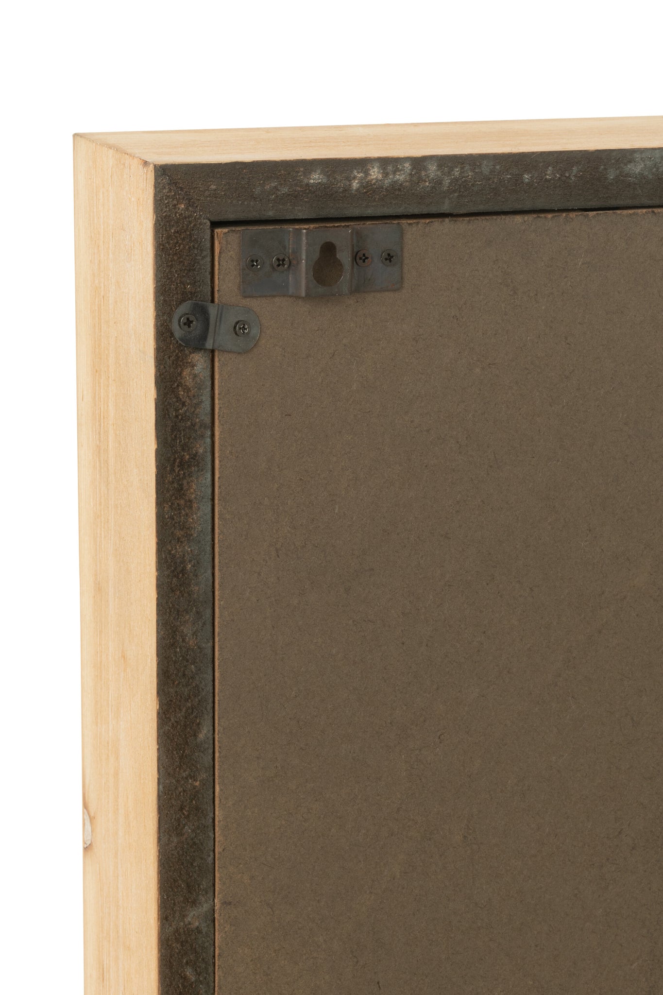 Wandklok Vierkant Mdf Natuurlijk L - J-Line