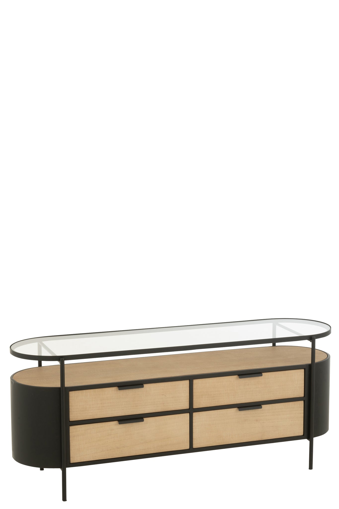Dressoir Ivy IJzer Natuur/Zwart - J-LINE
