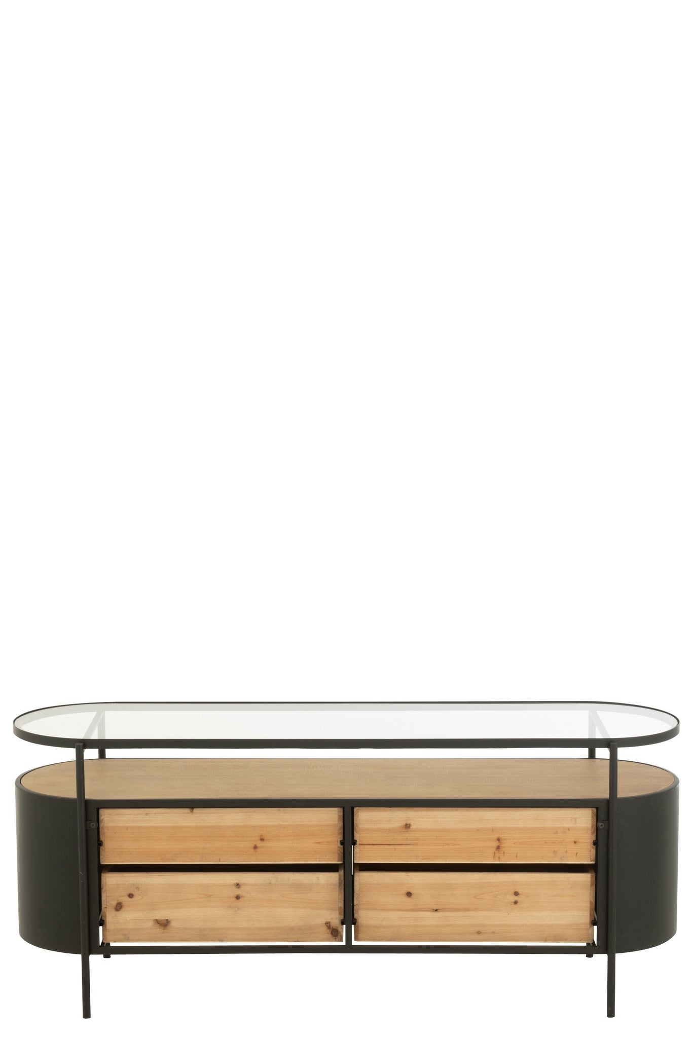 Dressoir Ivy IJzer Natuur/Zwart - J-LINE