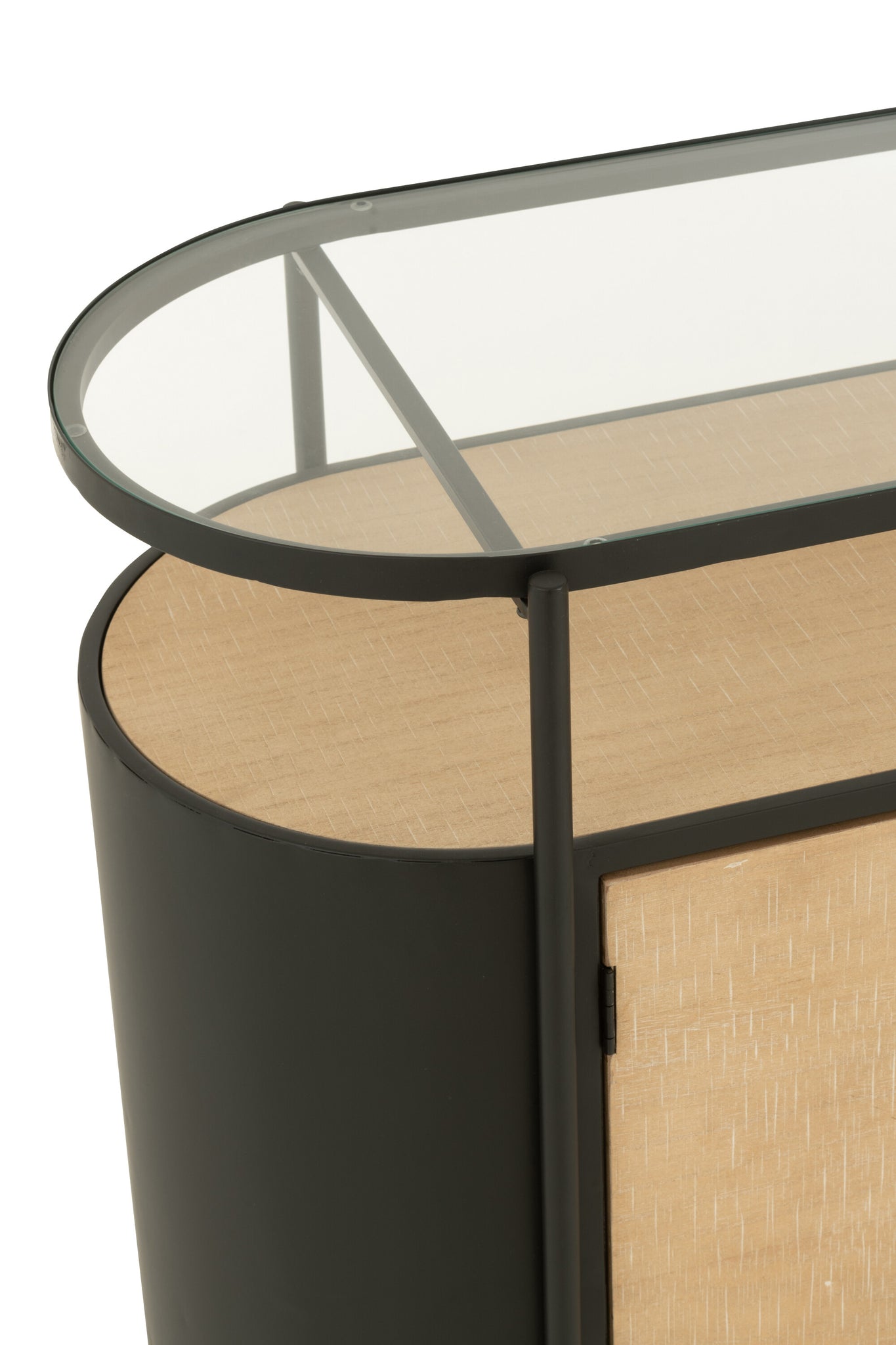 Dressoir Ovy IJzer Natuurlijk/Zwart - J-LINE