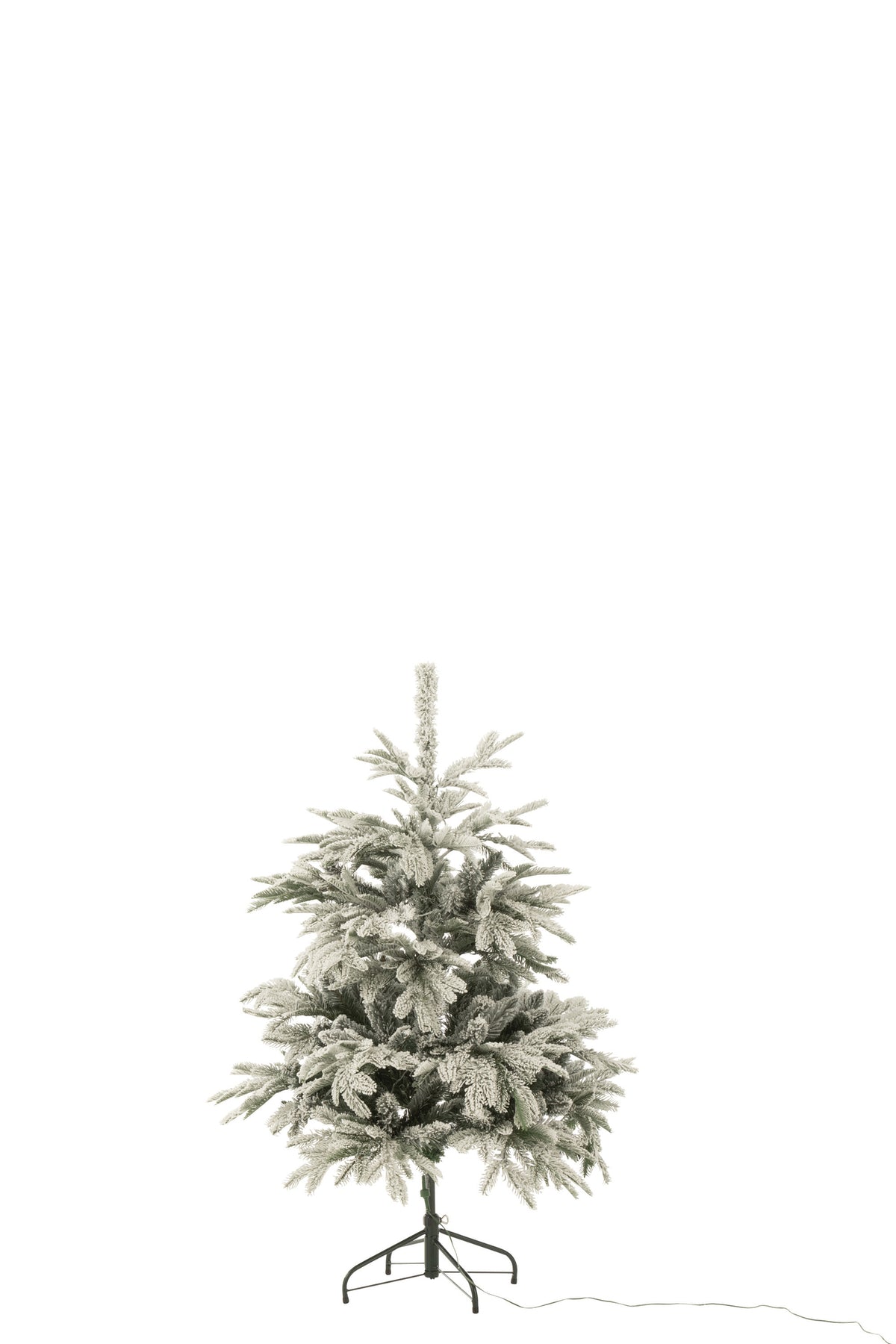 Christmas Tree small with 120 LEDs, Dark Green/White - J-Line
