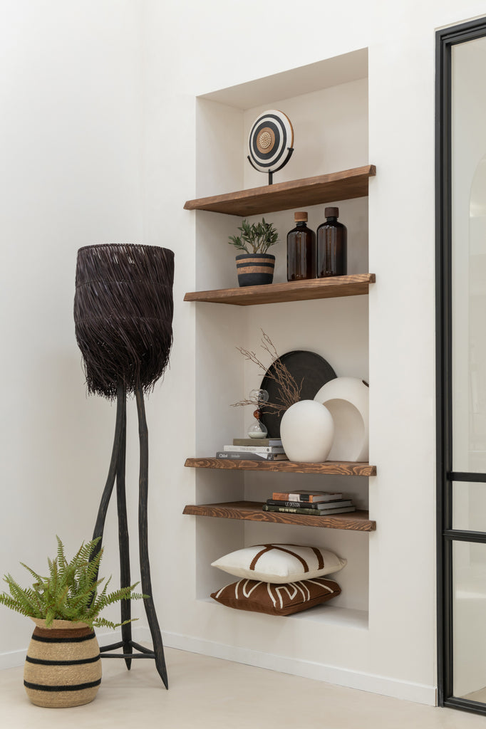 Lampadaire branches Arthur Wood Marron L - J-LINE