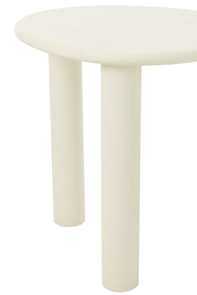 Bijzettafel Bali Mdf/Pvc Wit - J-LINE
