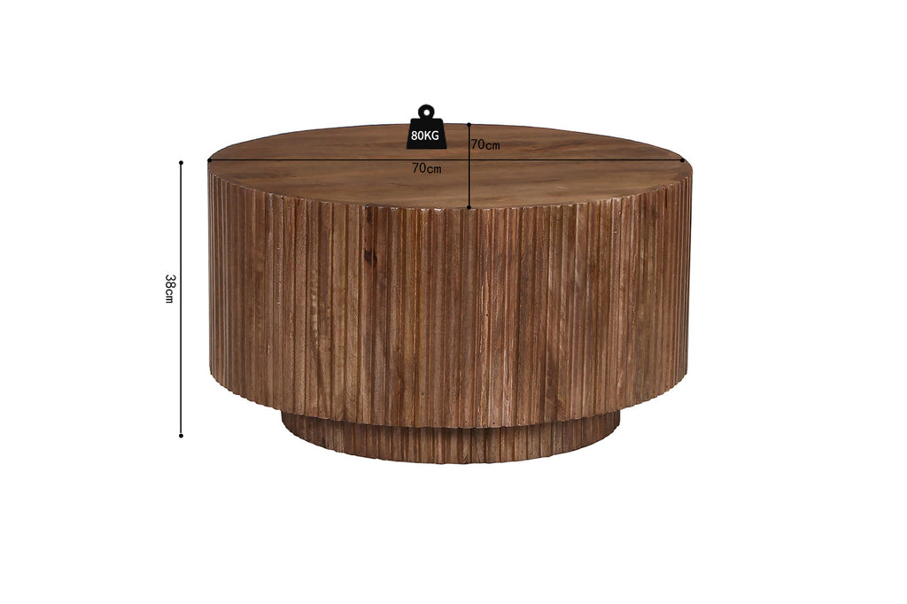 Salontafel 'Victor' Mango hout Lichtbruin - RS