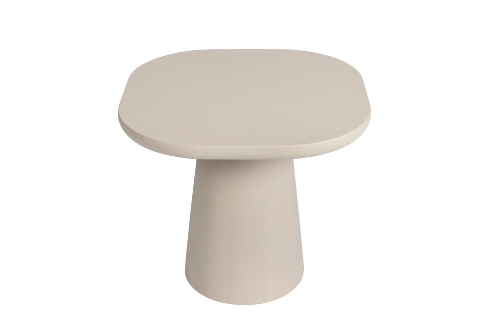 Salontafel 'Tavira' 55 cm Ovaal Cement Beige - RS