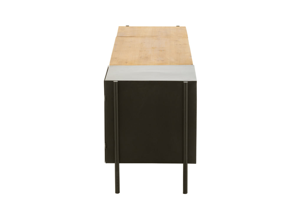 Tv-kast Tina dennenhout/ijzer - J-LINE