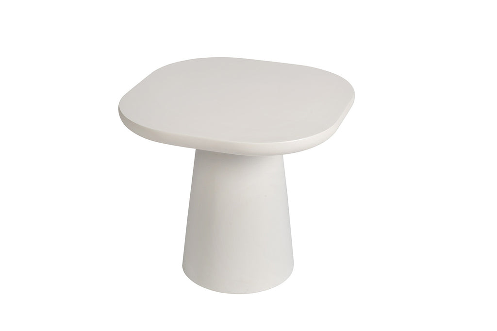 Salontafel 'Tavira' 55 cm Ovaal Cement Wit - RS