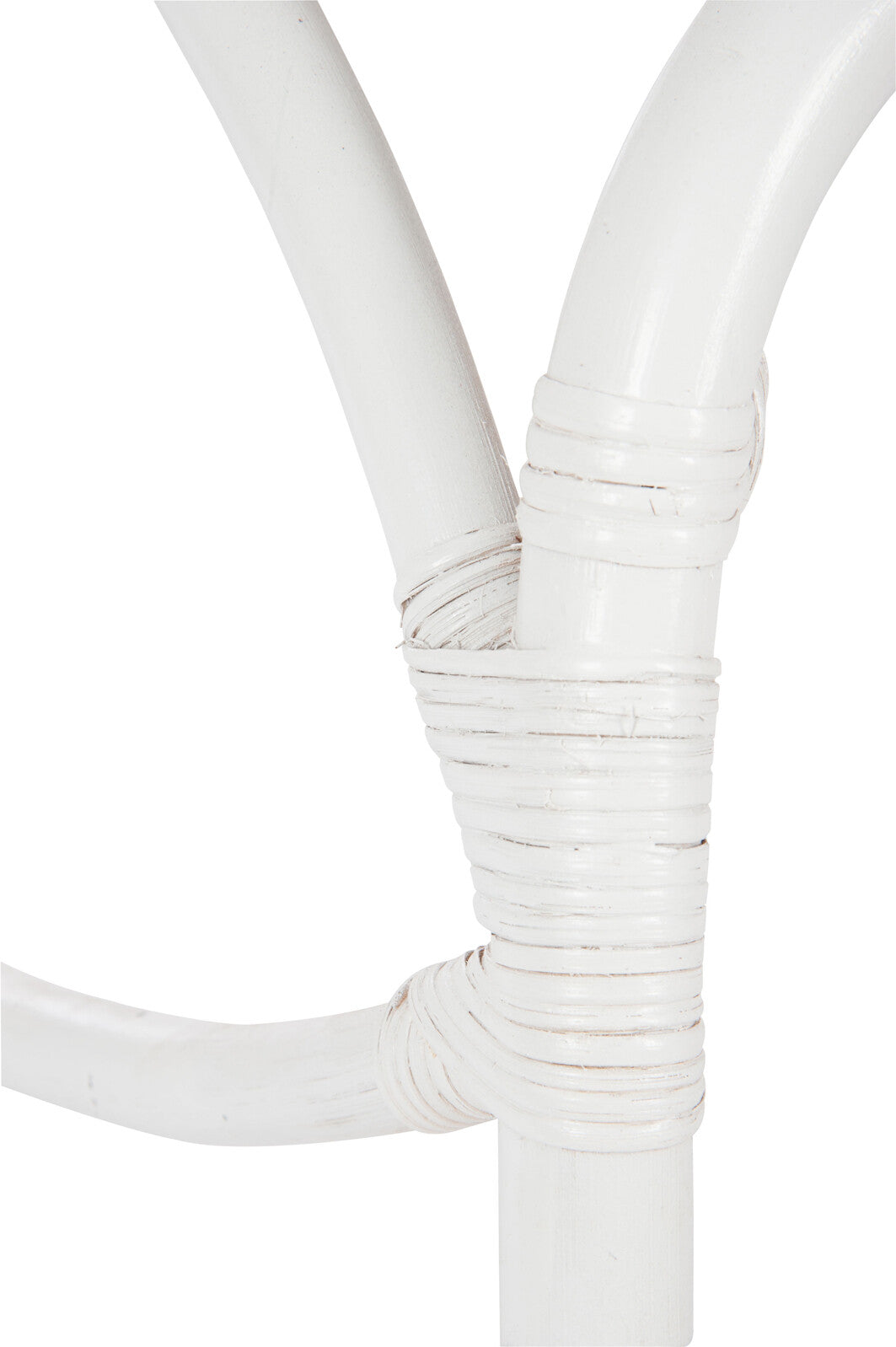 Schommelstoel rotan wit - J-LINE