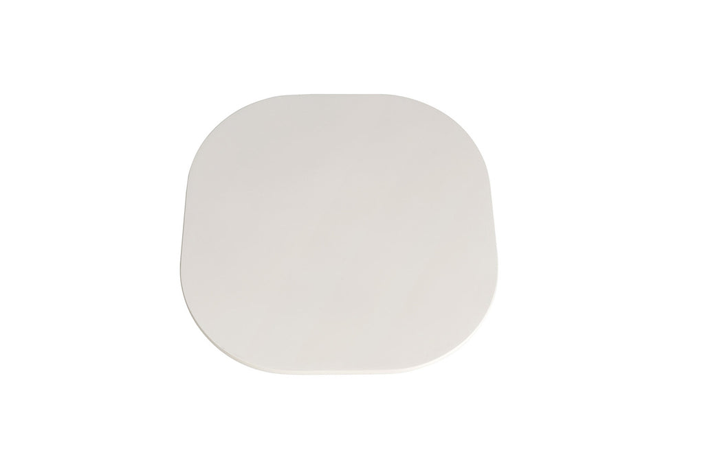 Salontafel 'Tavira' 55 cm Ovaal Cement Wit - RS