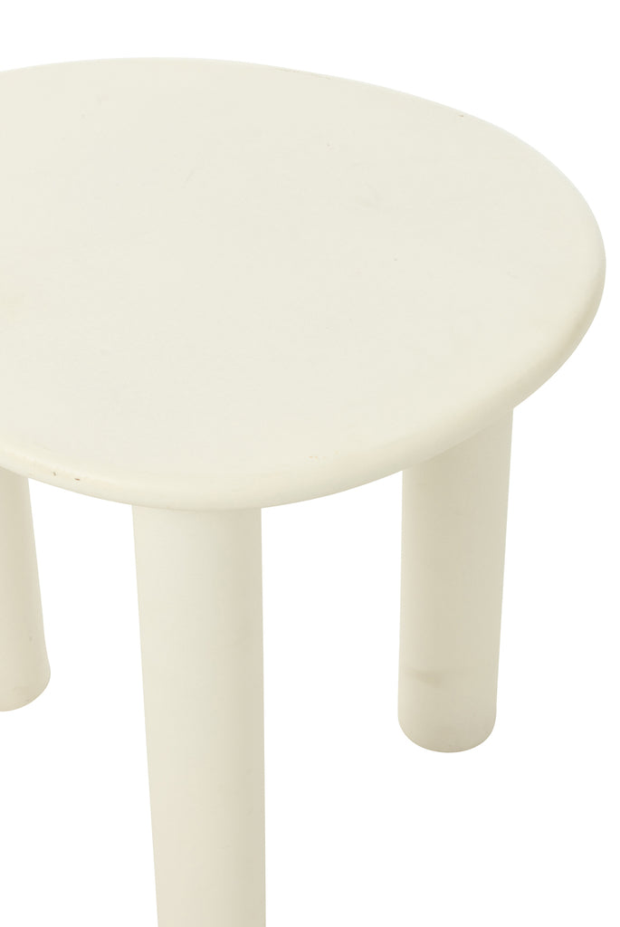 Bijzettafel Bali Mdf/Pvc Wit - J-LINE