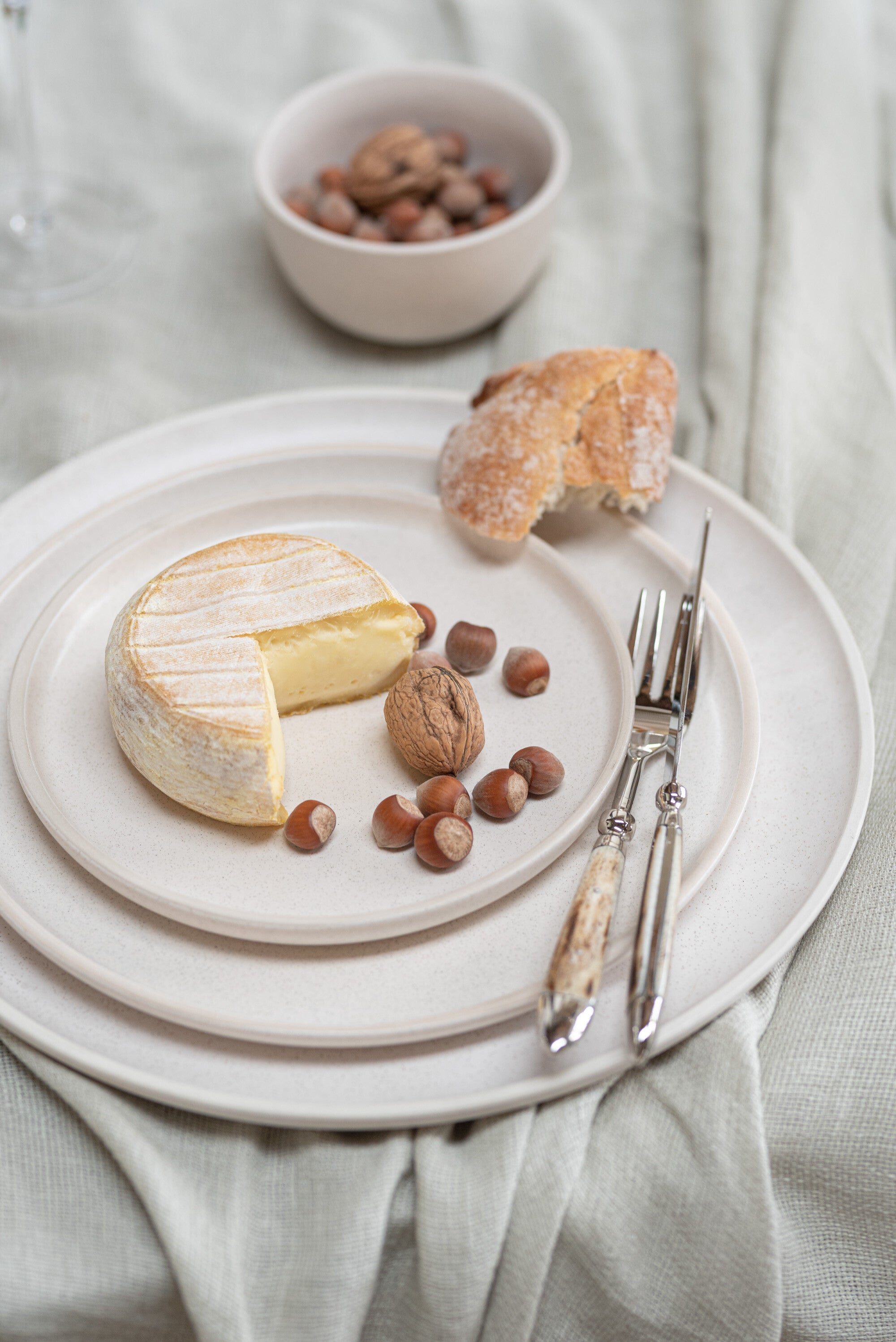 Assiette Marie Céramique Crème S - J-LINE