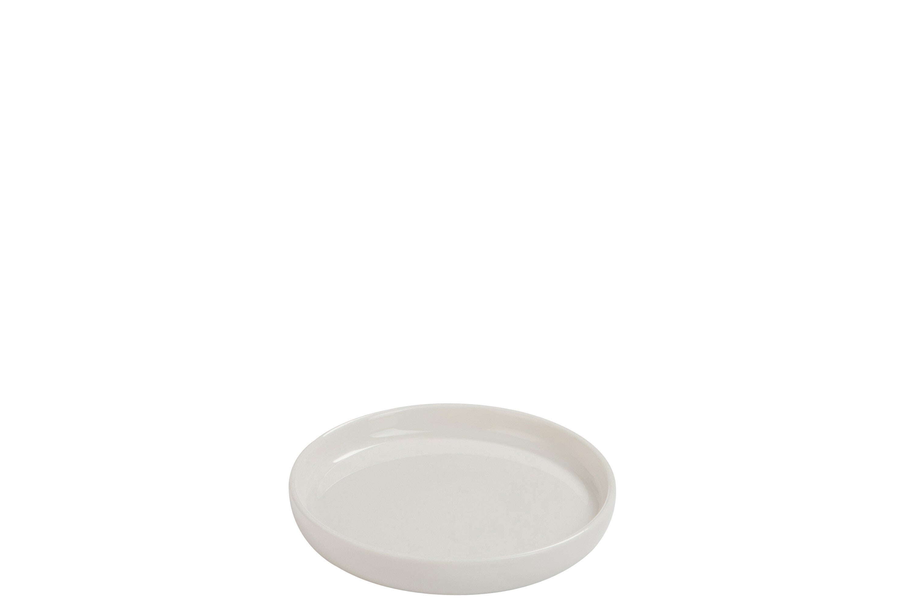 Assiette en porcelaine blanche - J-LINE