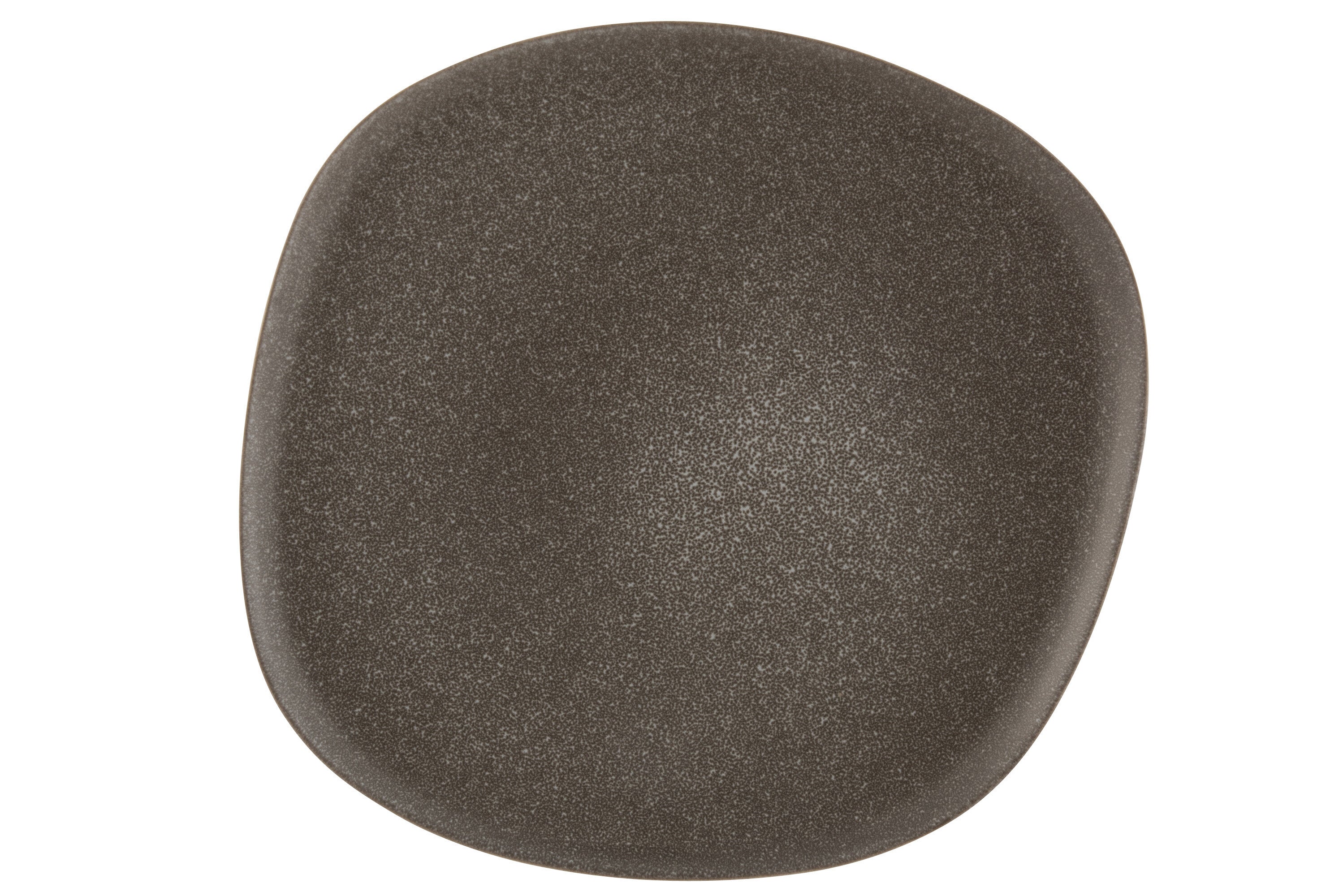 Plaat Louise Keramiek Bruin L - J-LINE